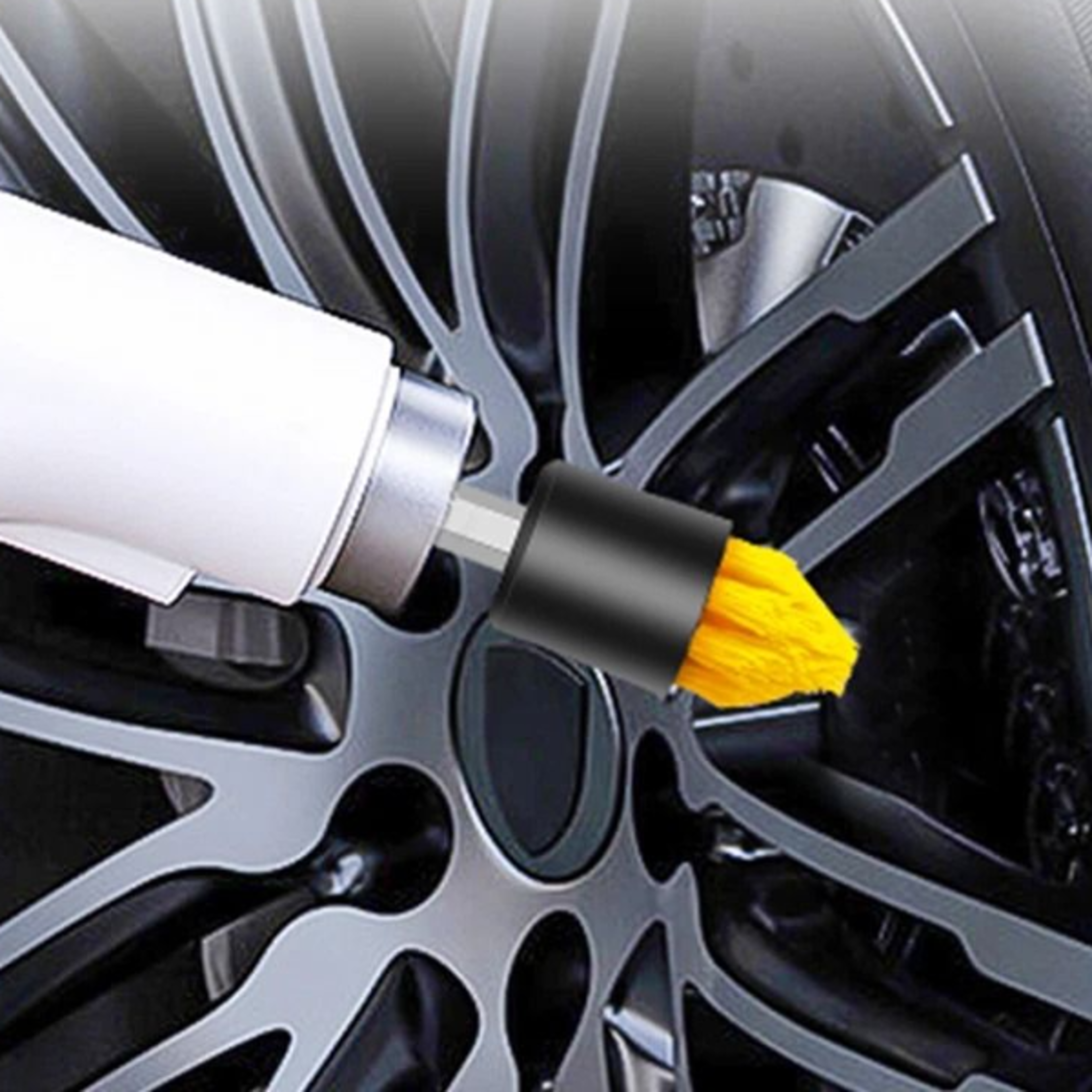 drill brush attachment set for carpet, tile, & grout cleaning – power scrubber
