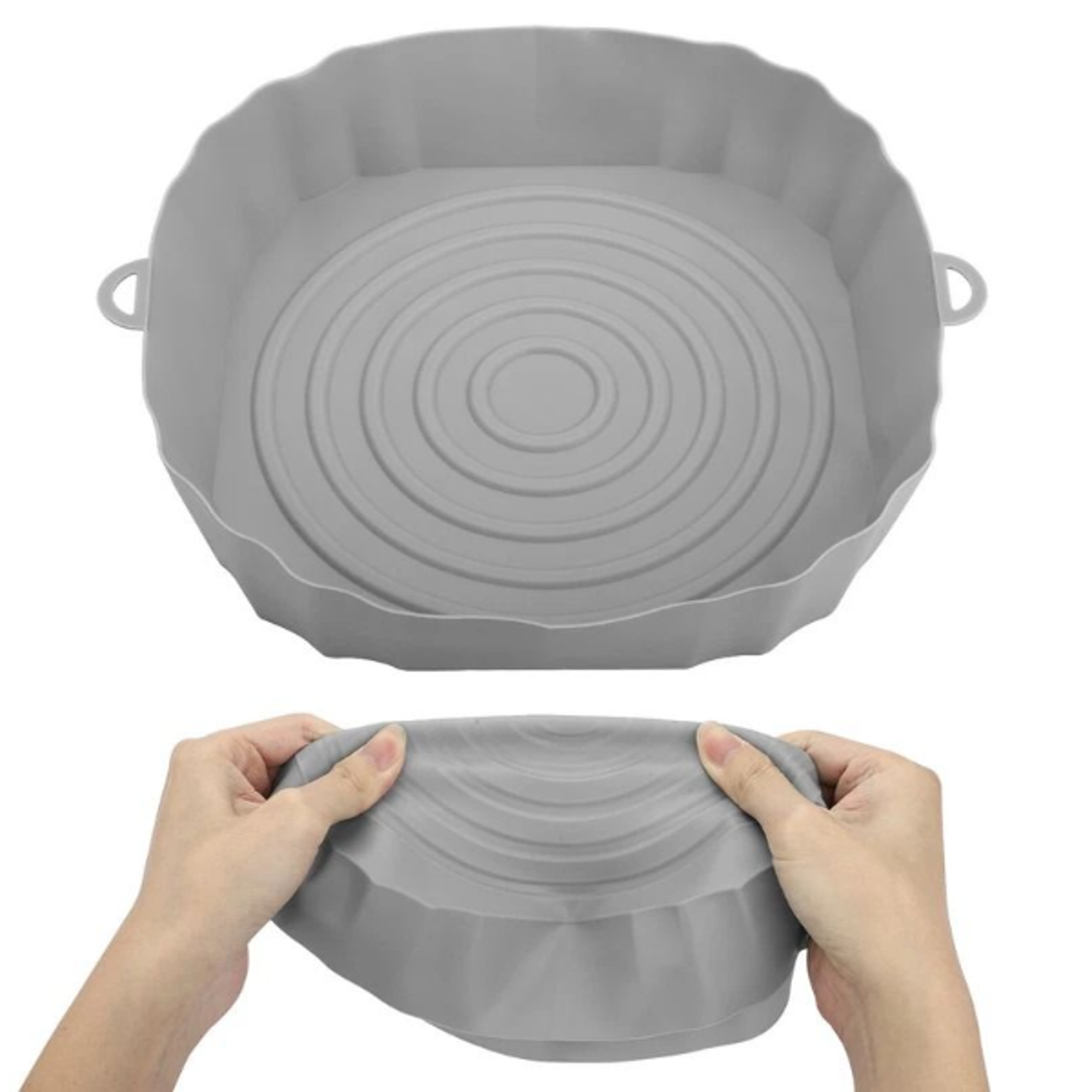 air fryer silicone pot baskets liners - non-stick oven baking tray