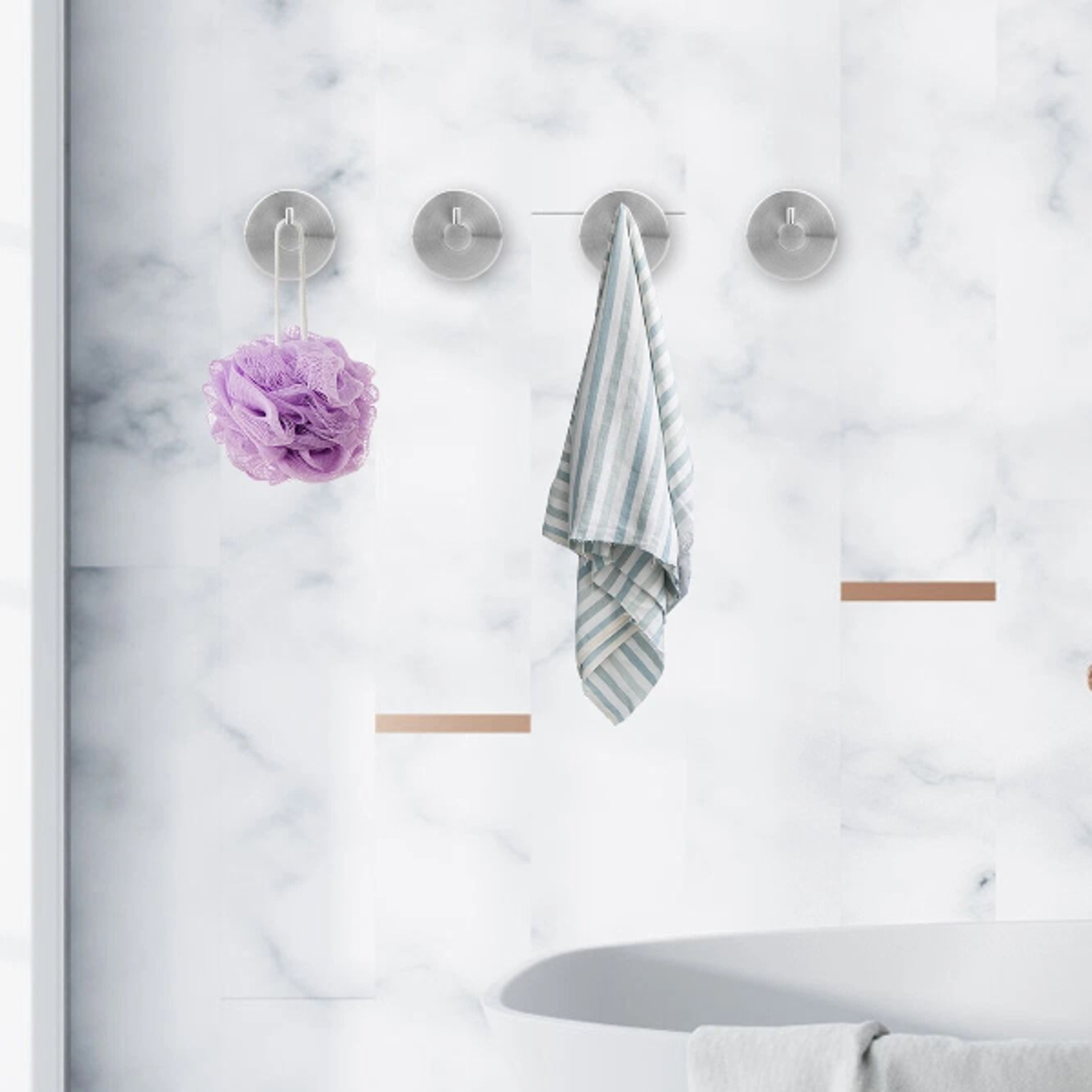 heavy duty suction wall hooks – no-drill, reusable hangers for bathroom & kitchen