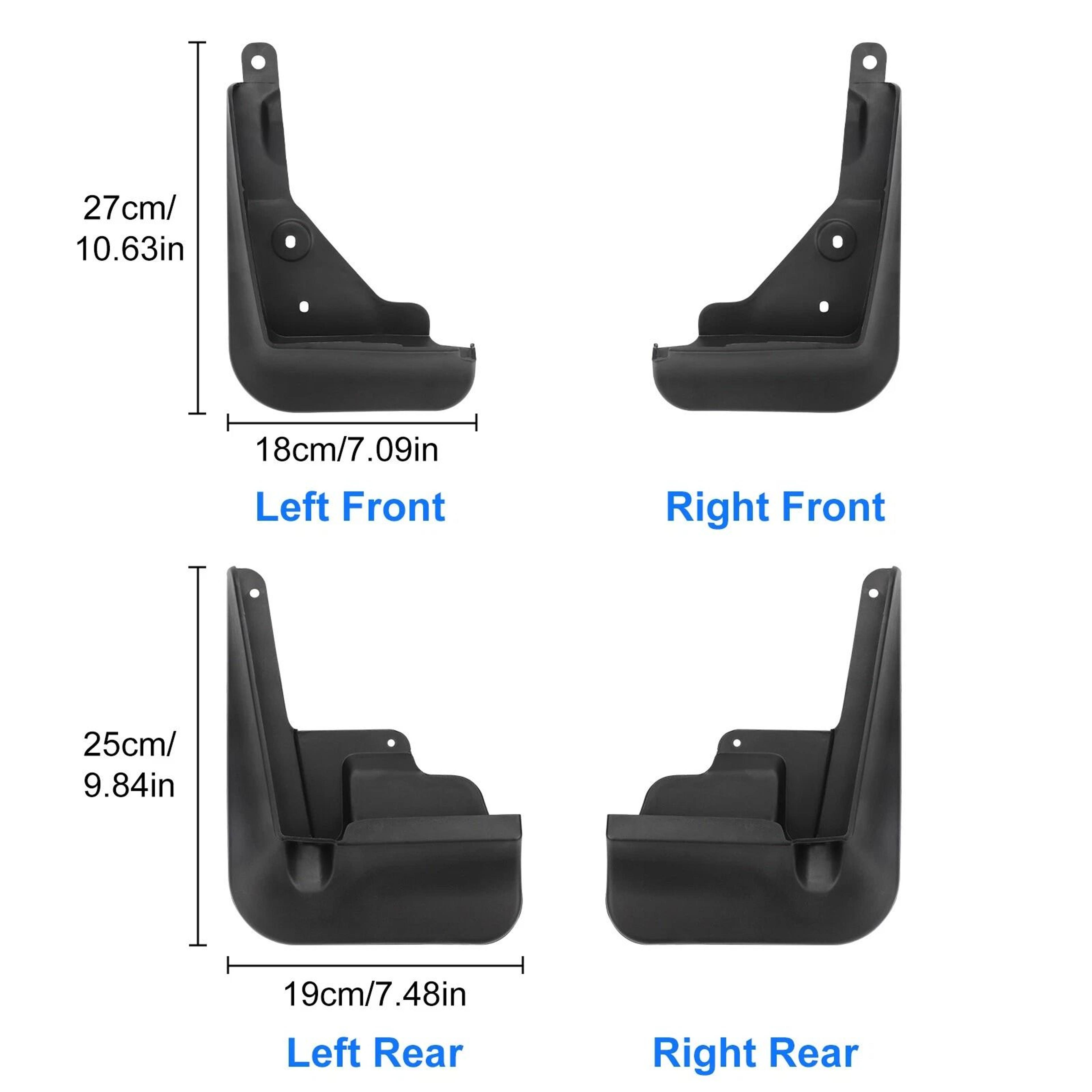 Mud Flaps Kit  Custom Fit Mud Splash Guards 3
