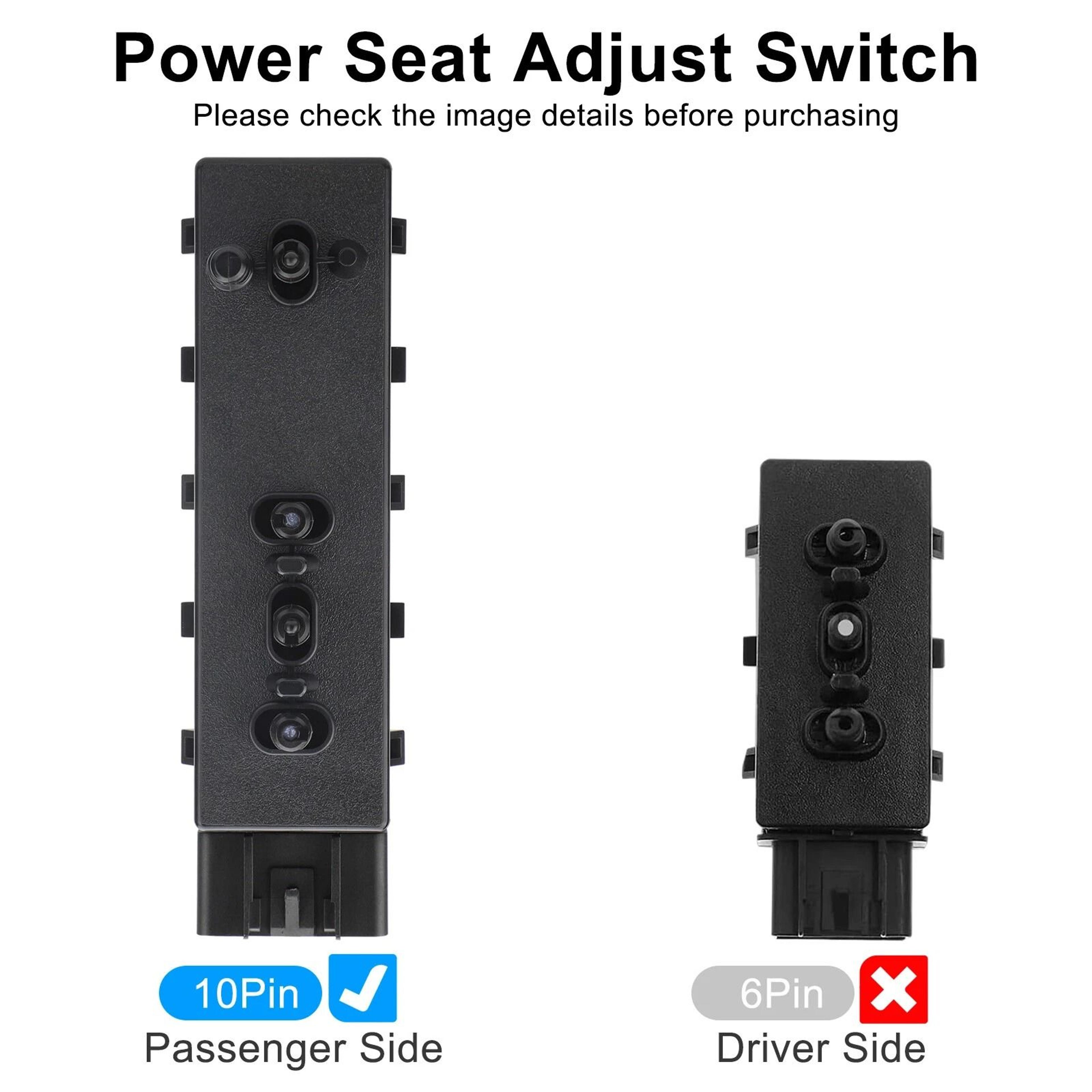Front Right Passenger Side Power Seat Switch  Replacement Seat Adjuster Switch 3