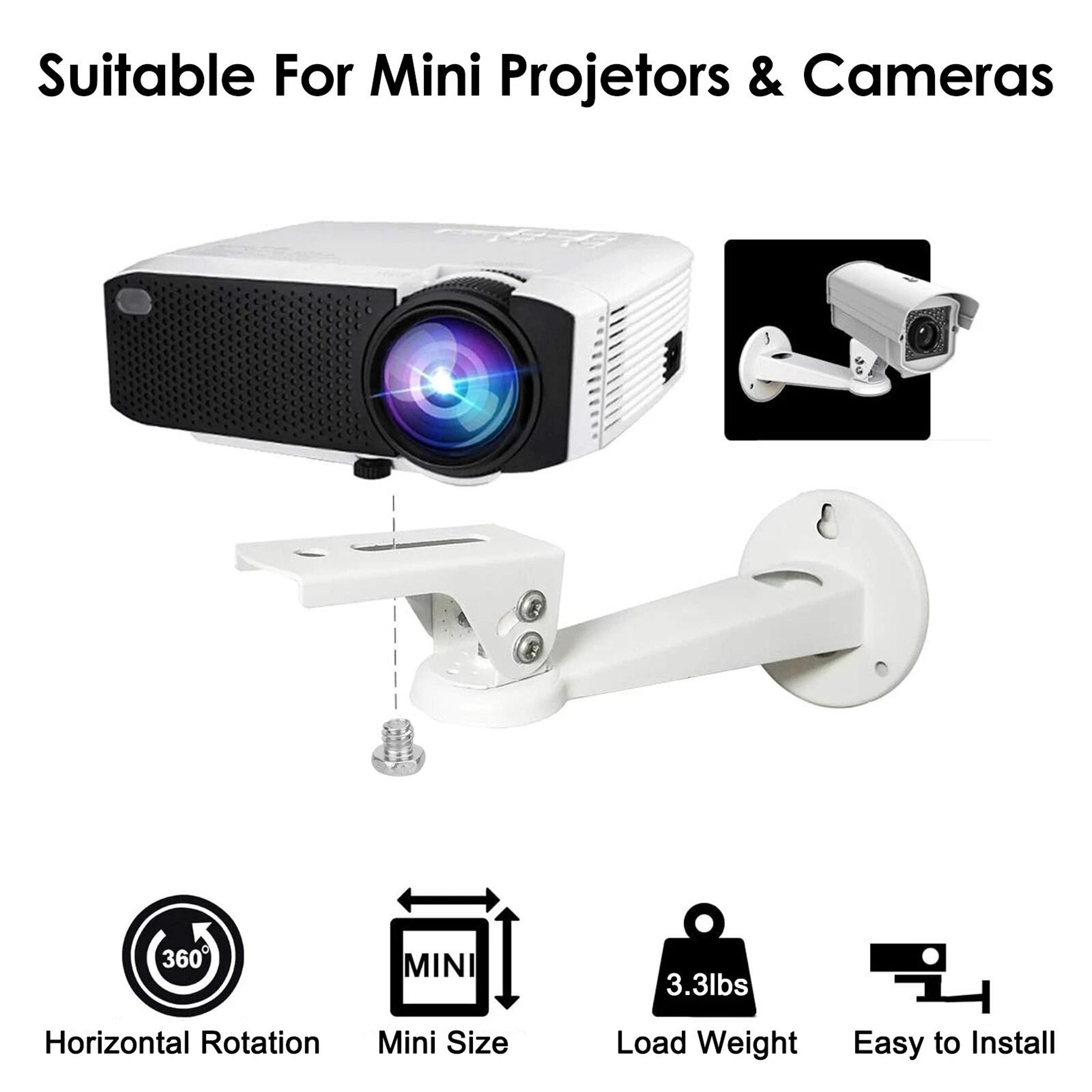 Mini Projector  Security Camera Ceiling Wall Mount Bracket  Adjustable  Universal Fit 5