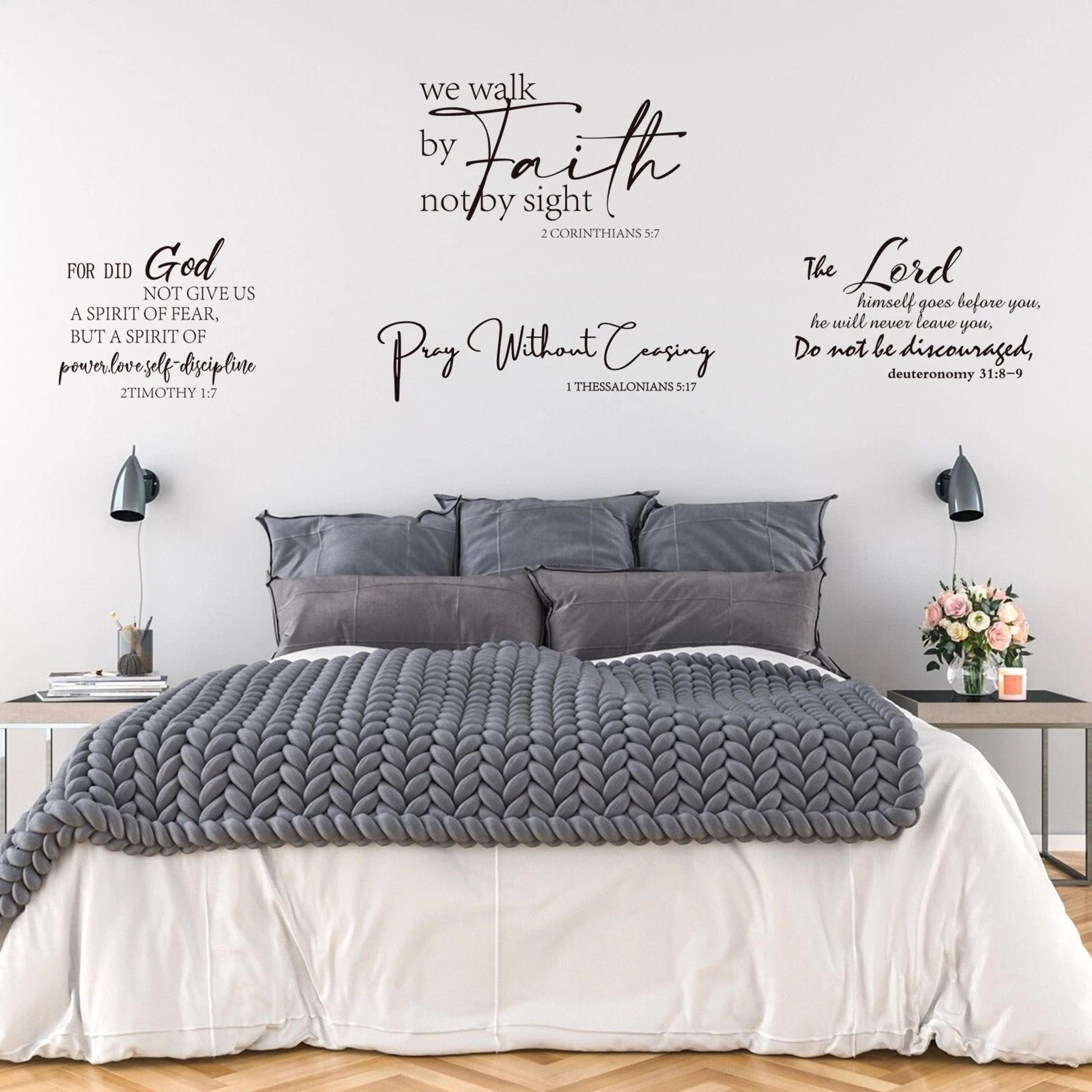 inspirational quote wall stickers – removable peel and stick home decor