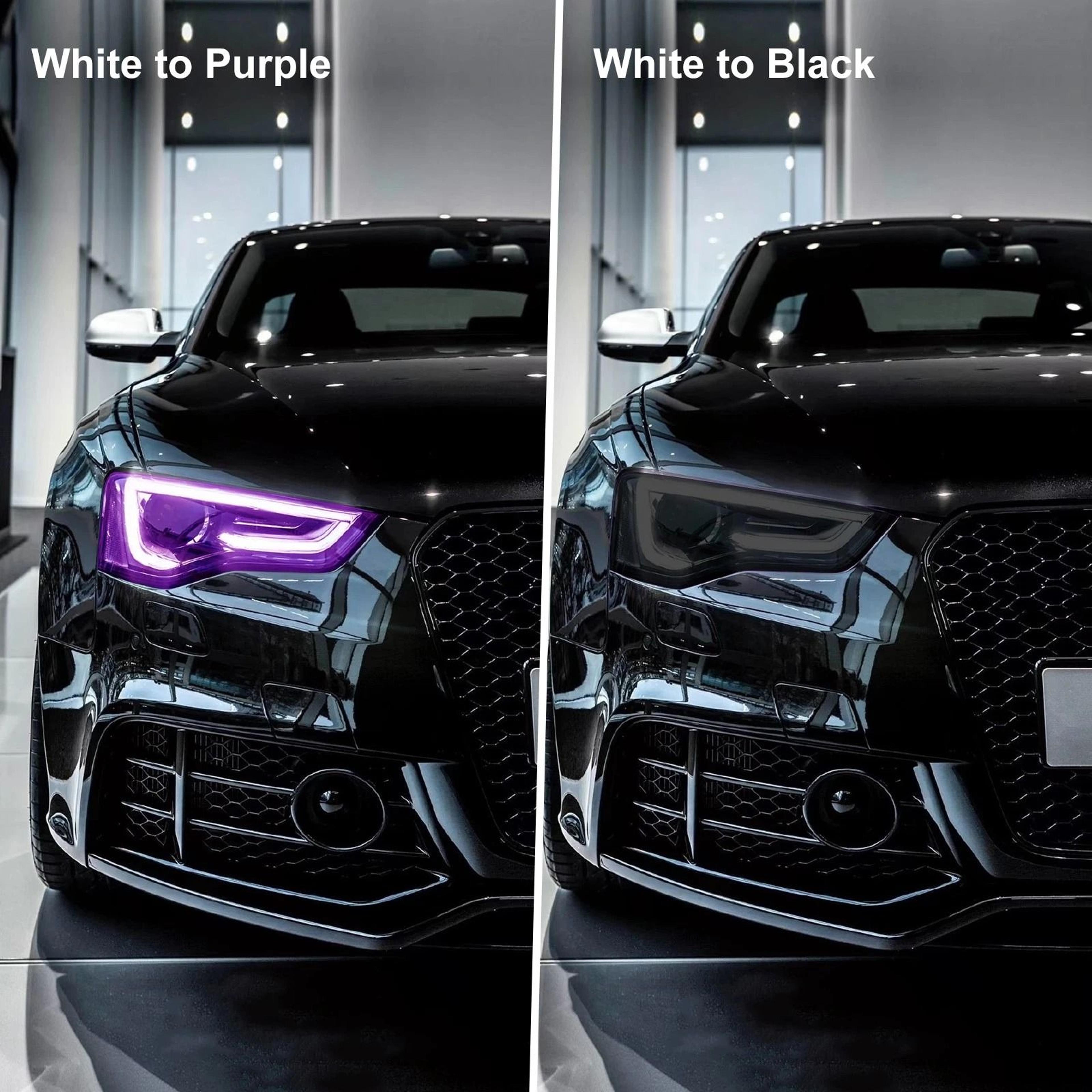 UV Reactive Headlight Tint Film For Scratch Protection  UV Color Change 8