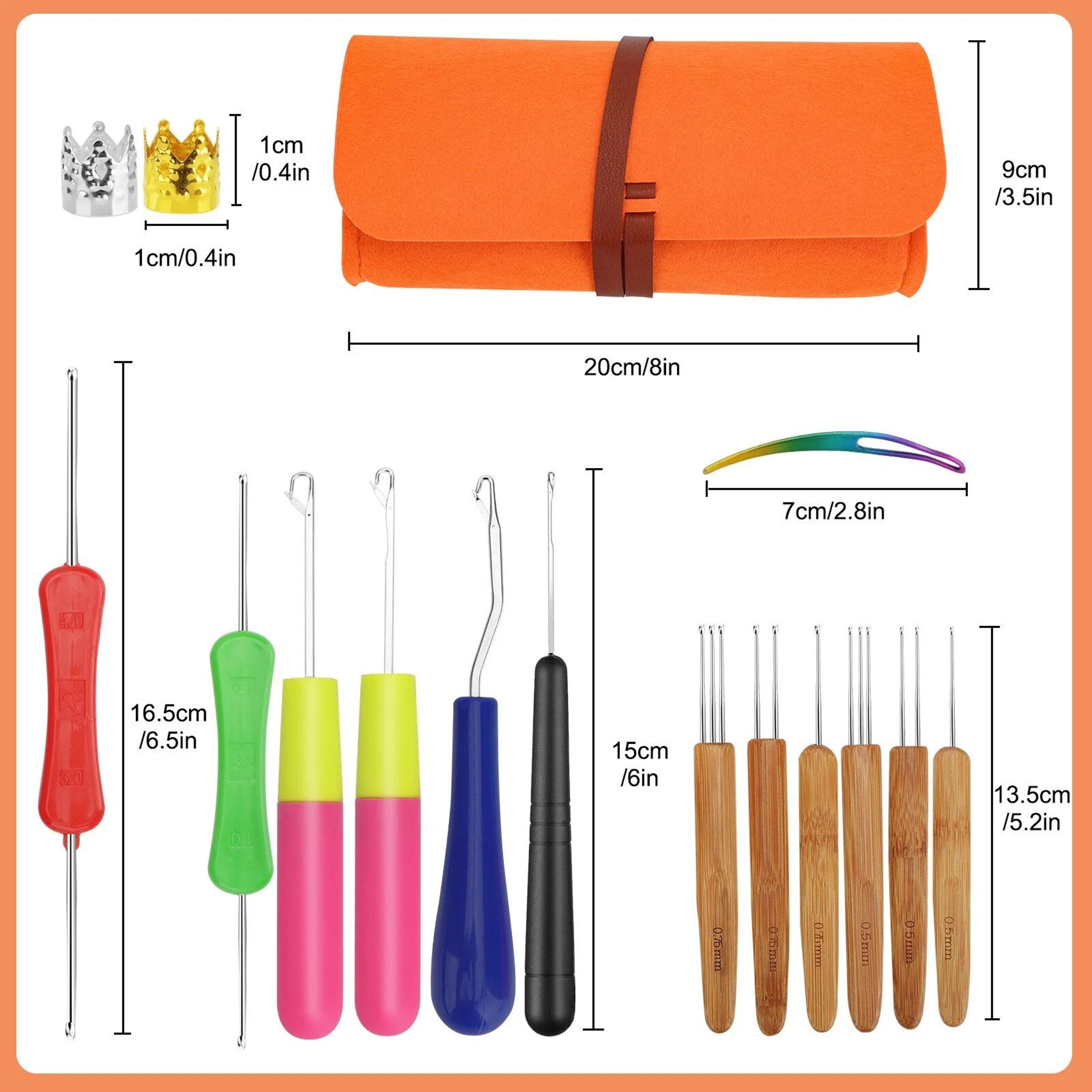Dreadlock Crochet Hook Set For Braiding With Storage Bag 5