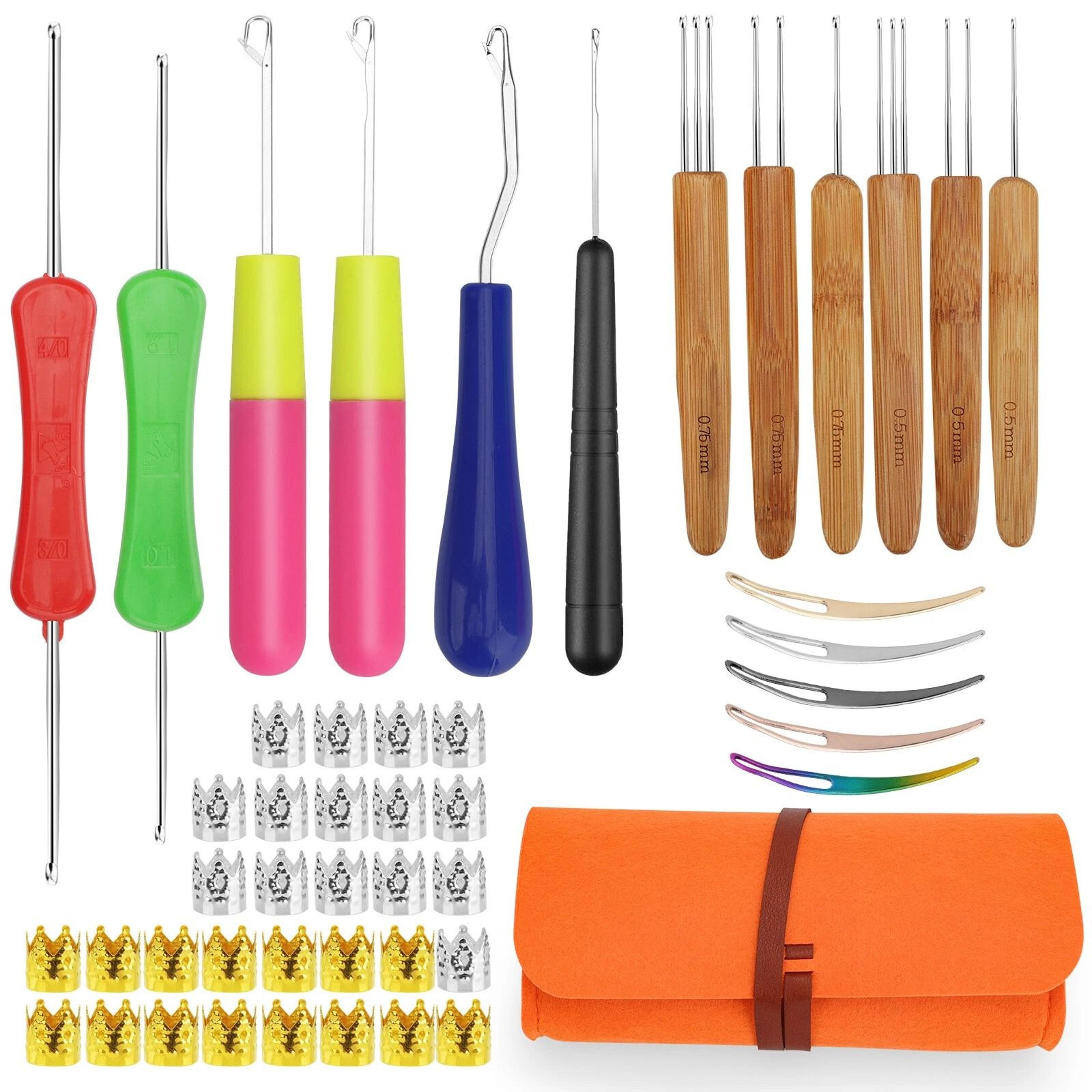Dreadlock Crochet Hook Set For Braiding With Storage Bag 6