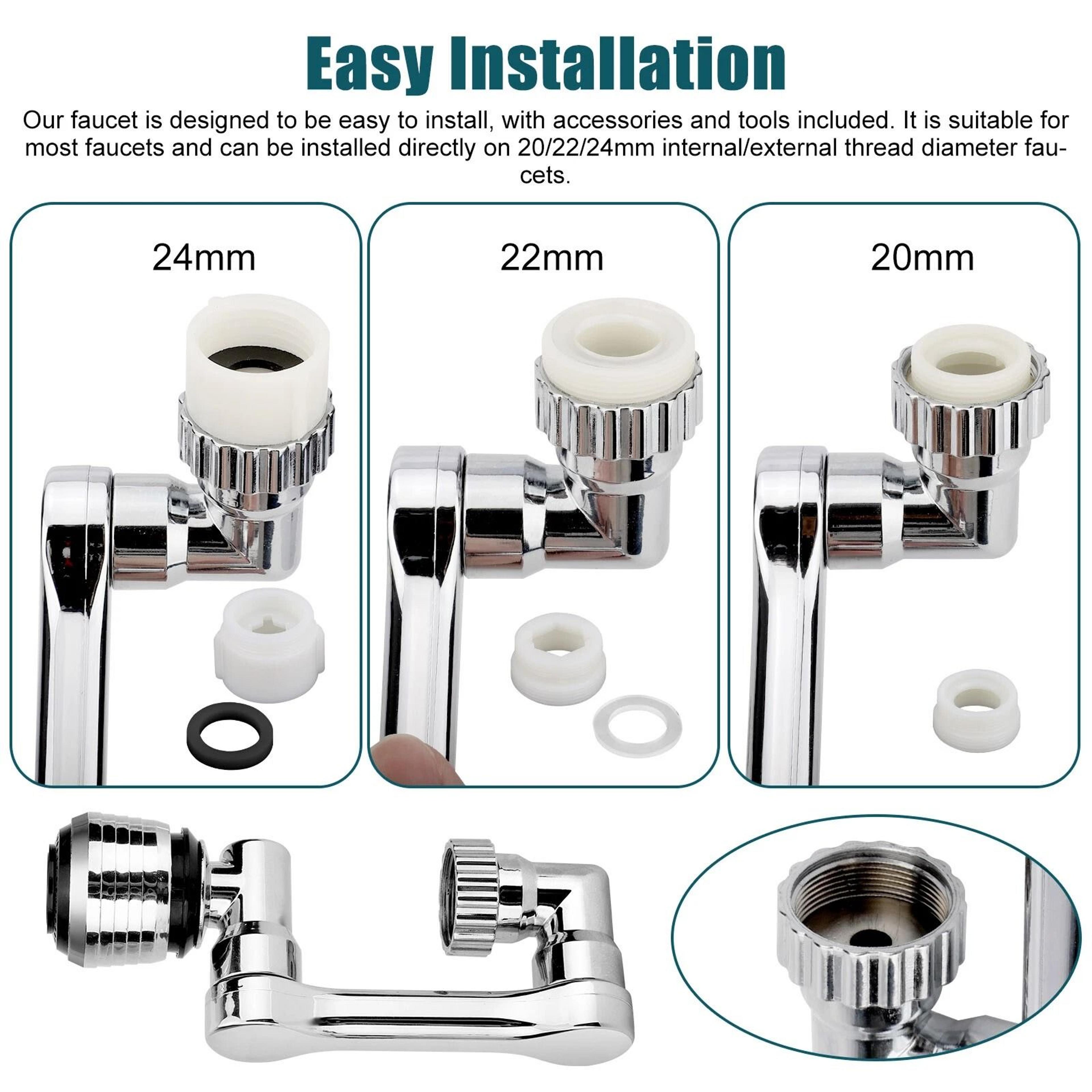 Extender With Rotation Water Saving Nozzle 3