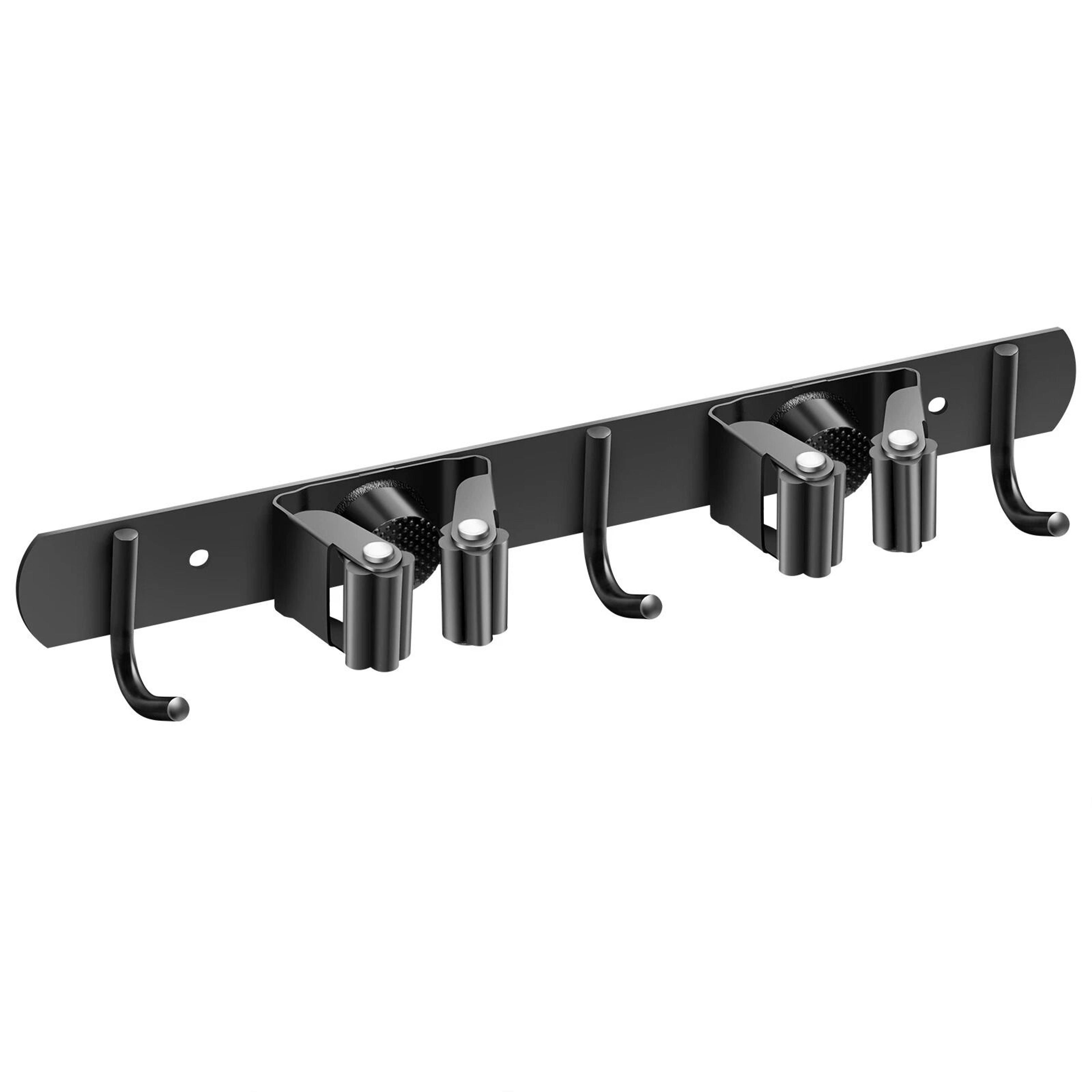Wall Mount Broom Hanger Mop Holder  Kitchen Garden Laundry And Garage Organizer Rack 5