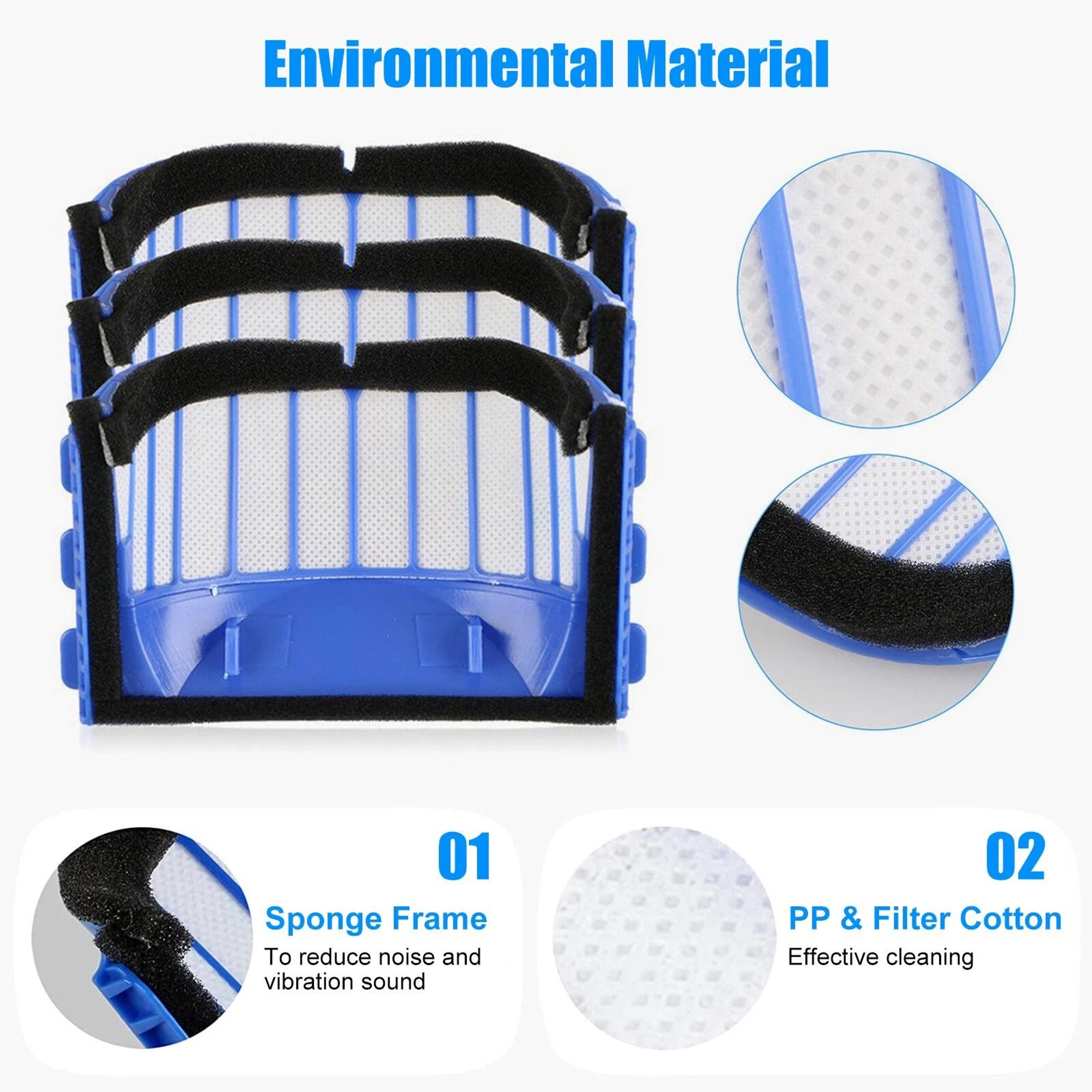 Replacement Parts Kit For Vacuum Filter  Brushes 4