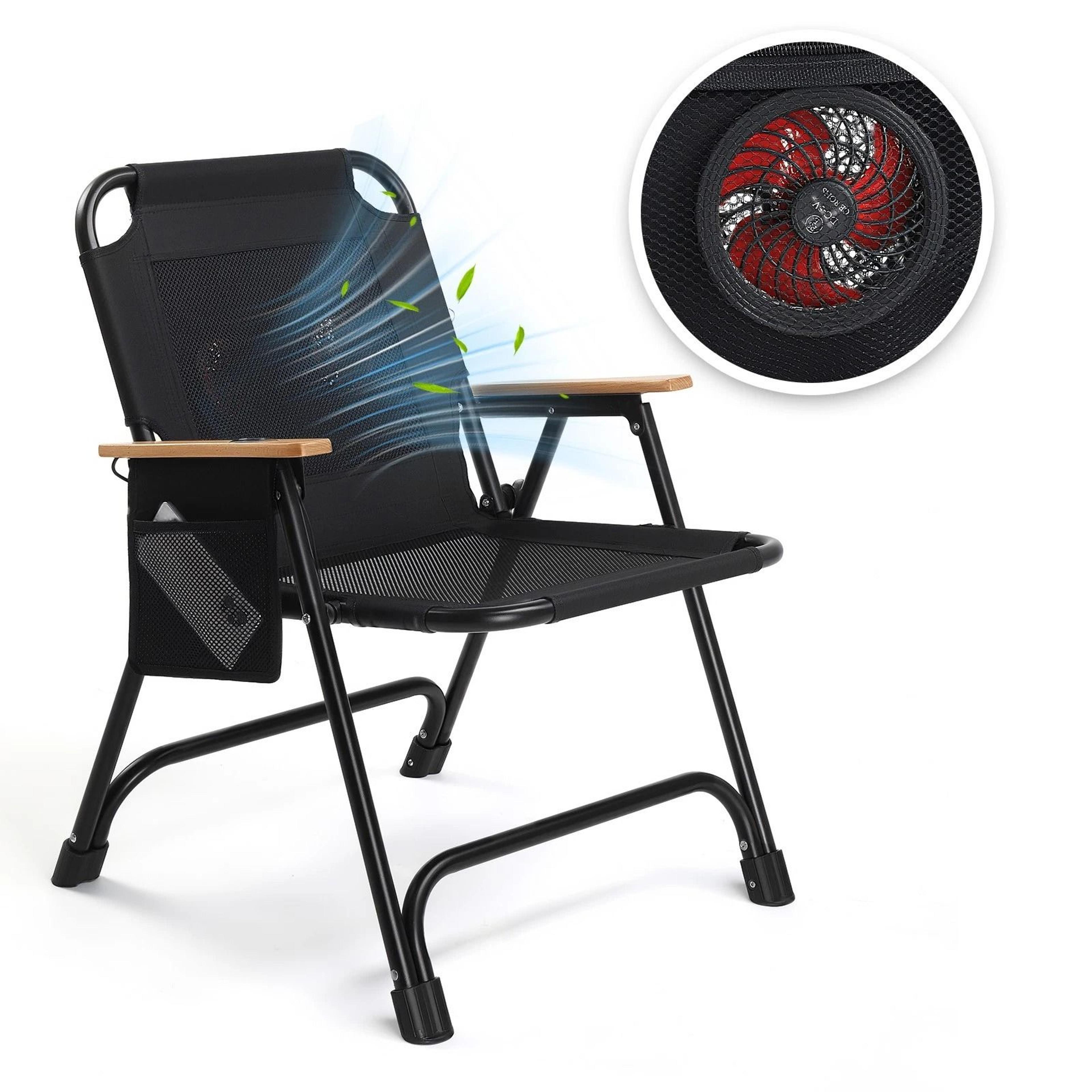 USBPowered Beach Camping Chair With Cooling System  Foldable Outdoor Relaxation Chair 7