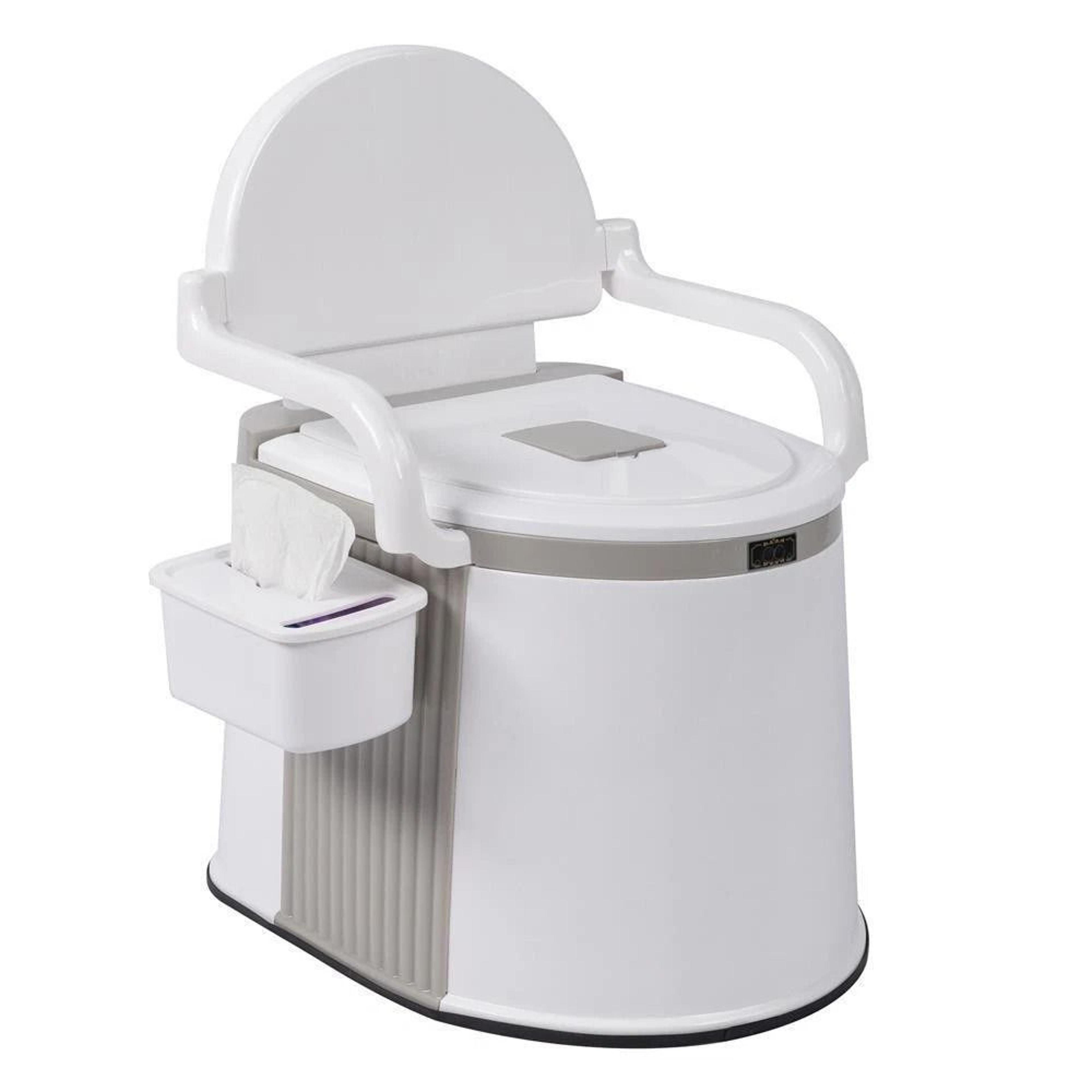 portable travel toilet with tissue box – perfect for camping and hiking