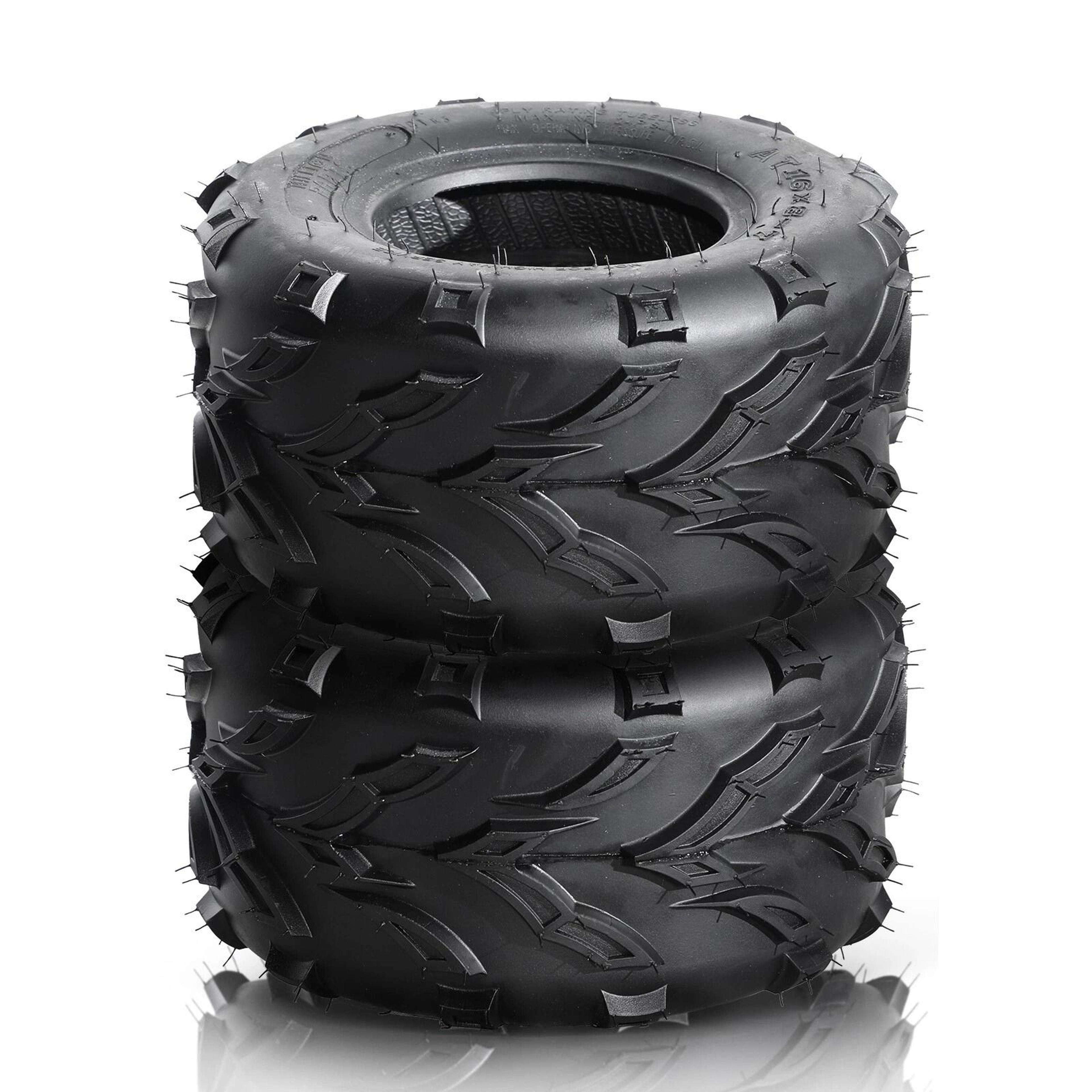 sport atv tires set tubeless, front left & right