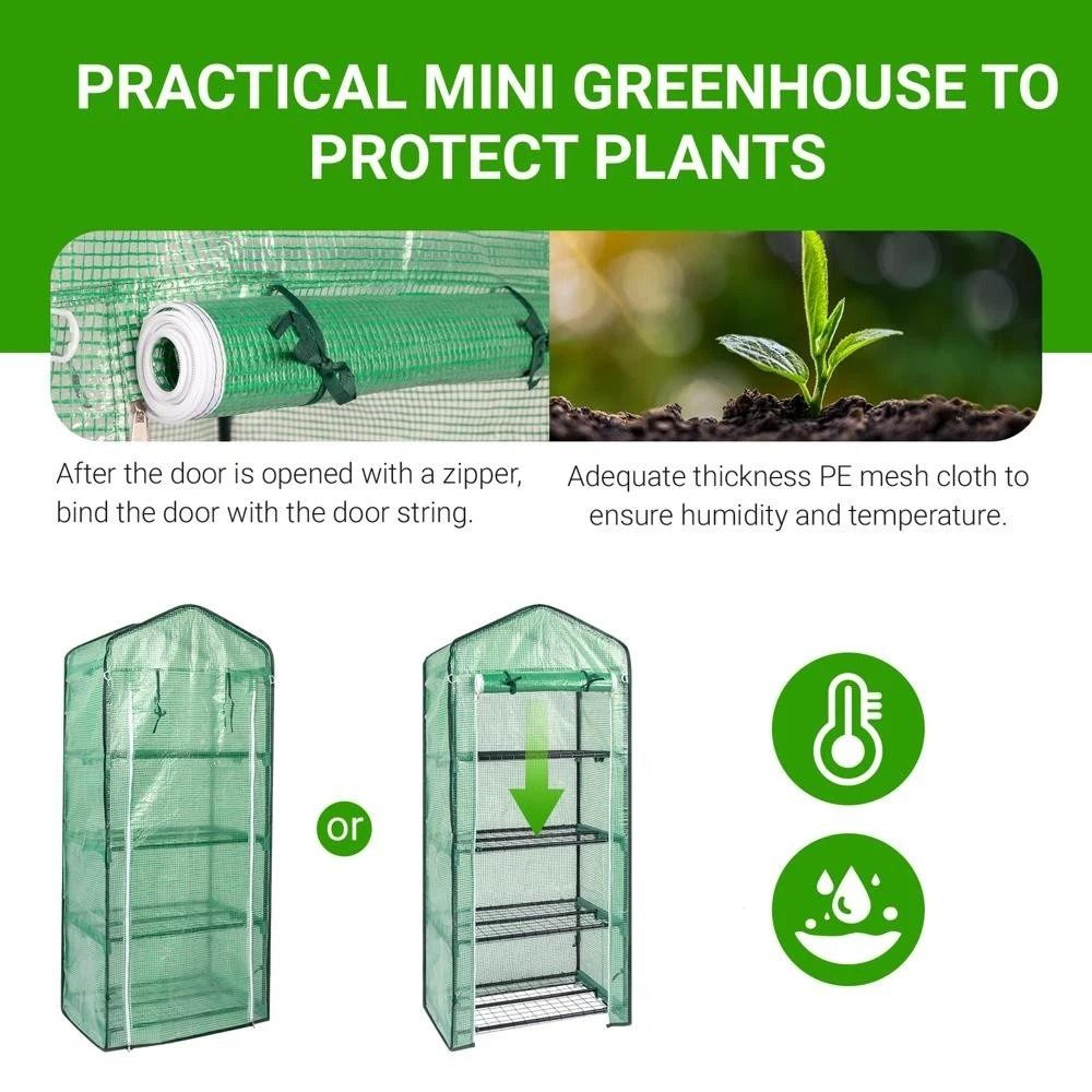 Portable Mini Greenhouse For Outdoor Gardening 4