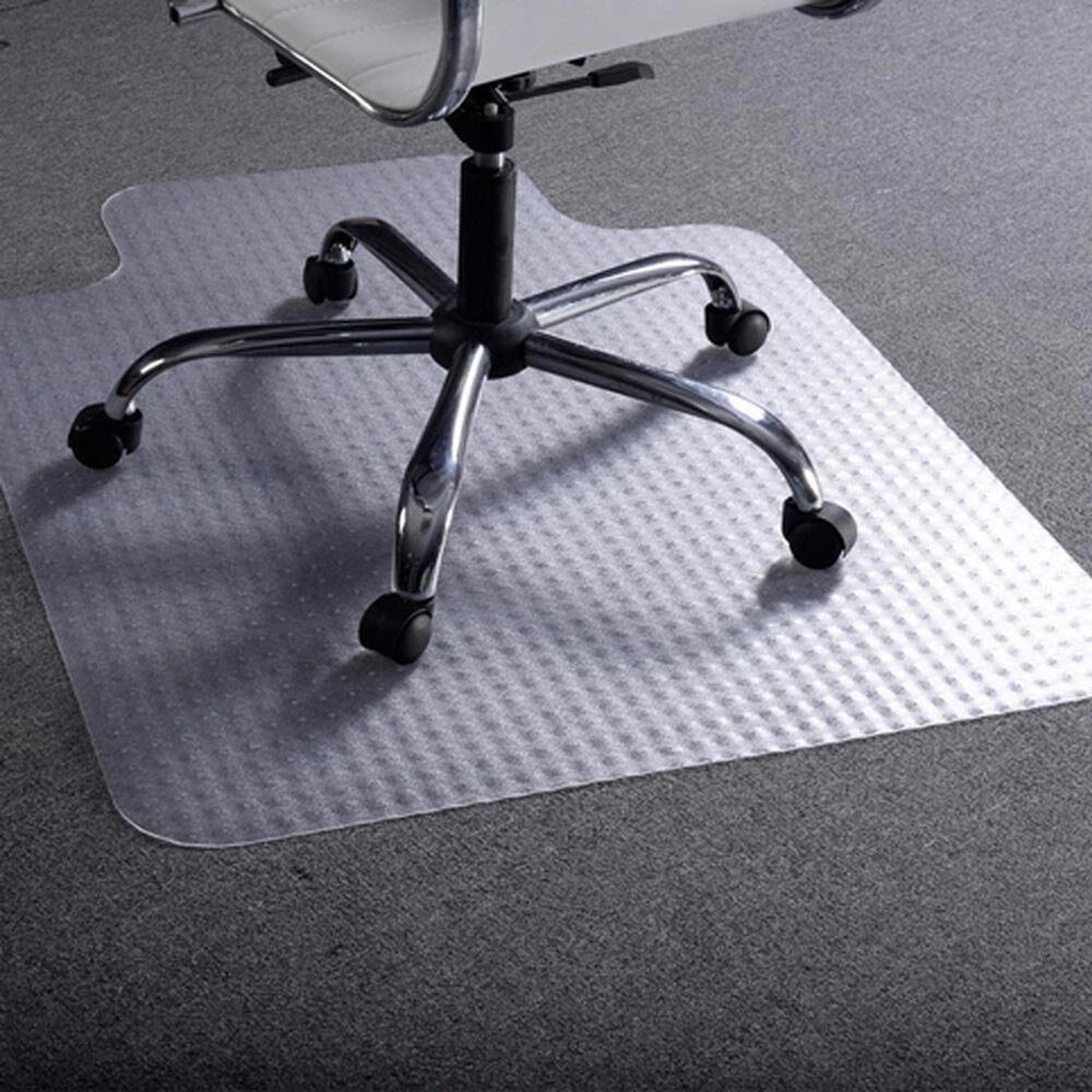 office chair floor mat for carpet protection – durable, anti-slip transparent mat with nail anchors