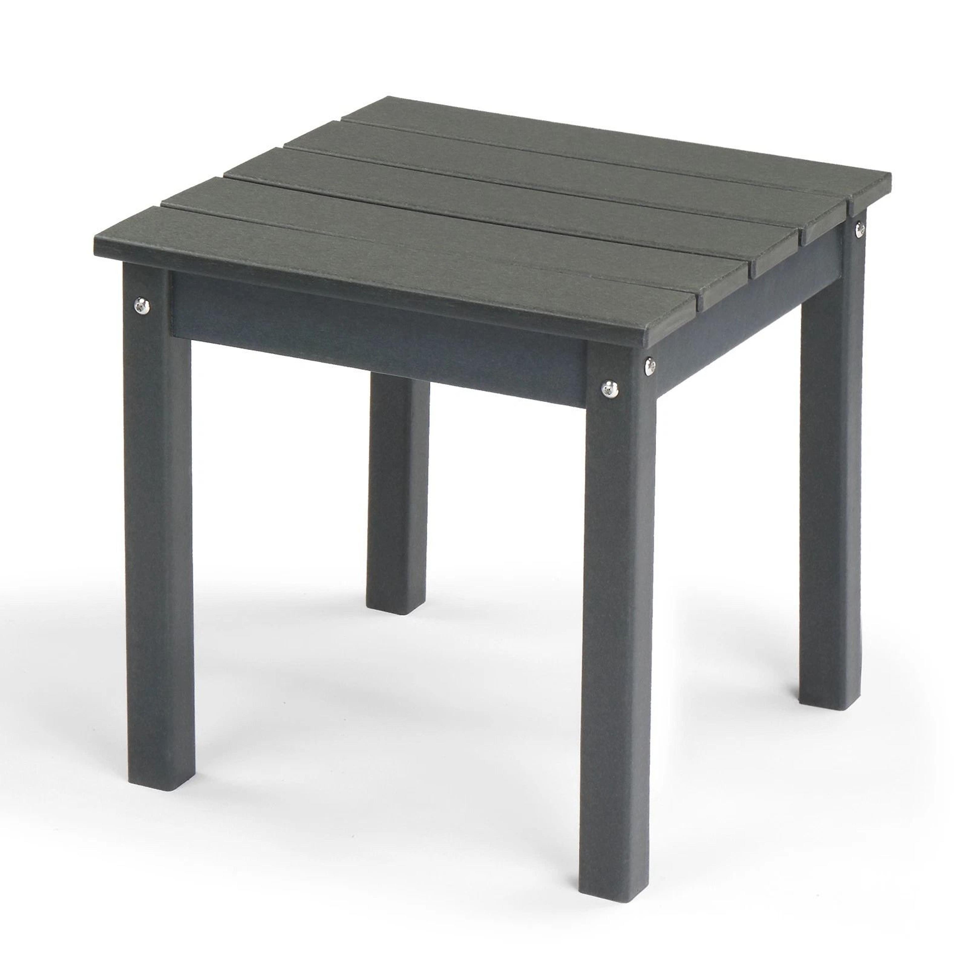 WeatherResistant Garden Square Side Table  Durable Compact Outdoor End Table 1