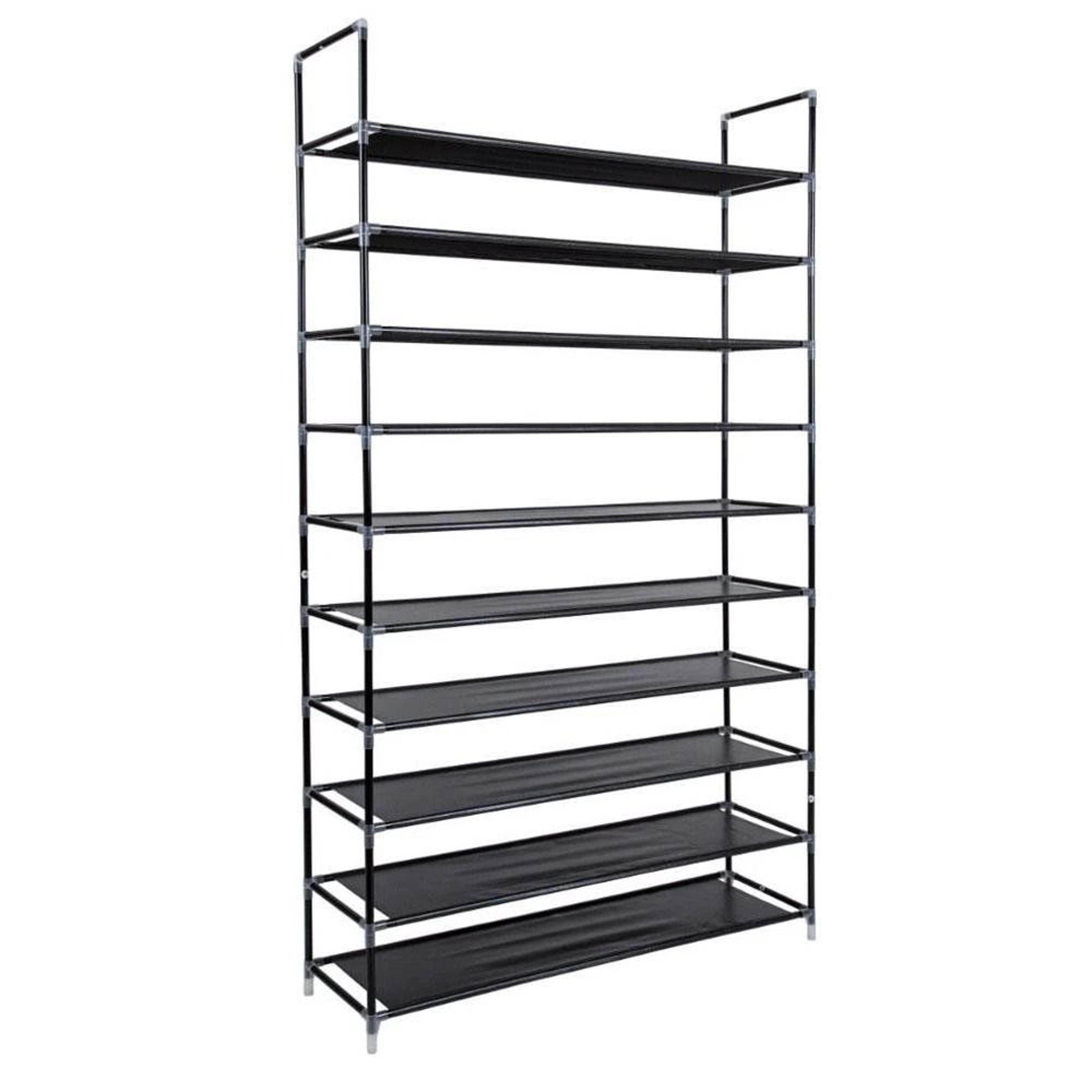 Stackable Stainless Steel Shoe Rack  Storage Shelf 8