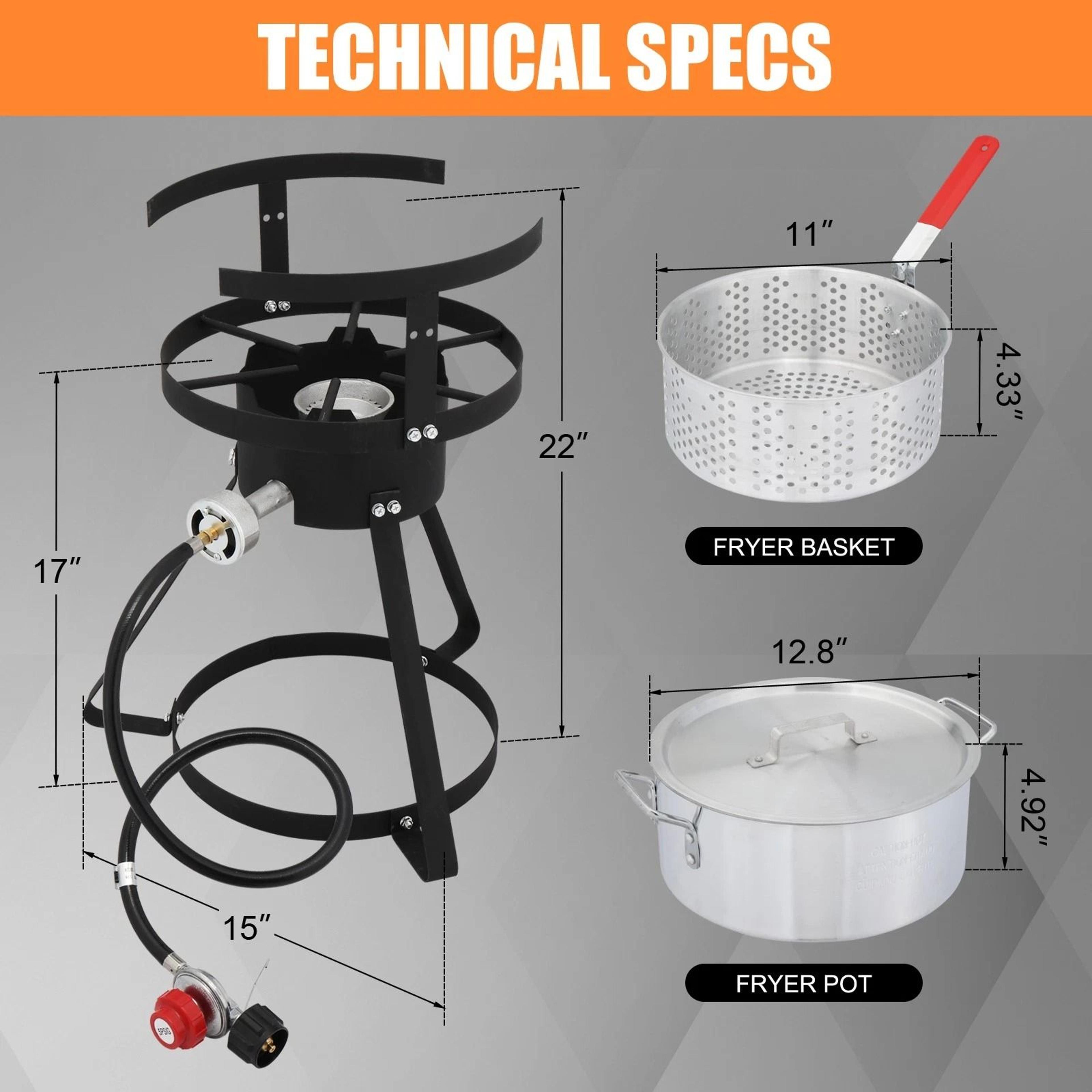Aluminum Fryer Strainer Basket Pot For Fish Fry  Chicken Wings 2