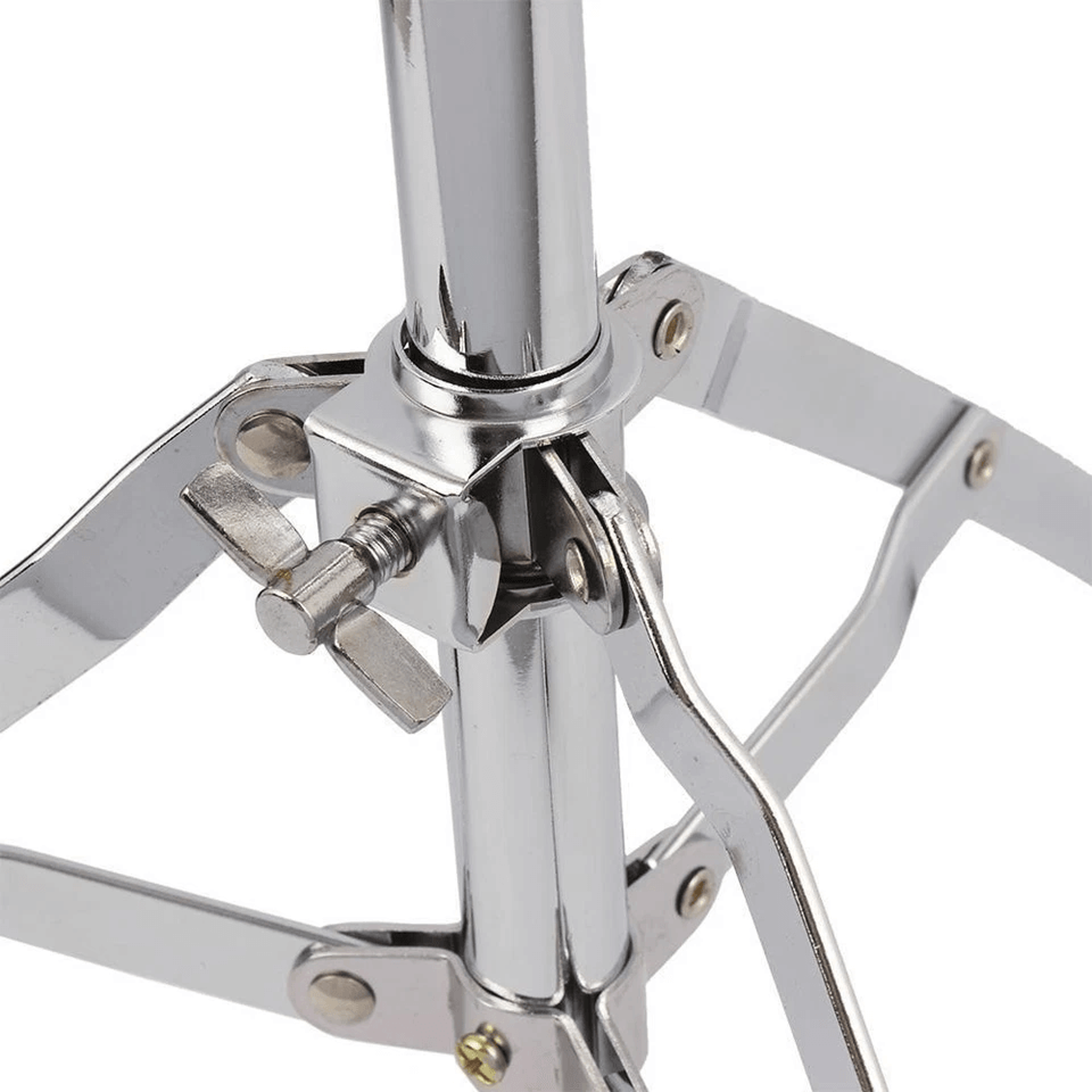 Heavy Duty Chrome Snare Drum Stand Adjustable Percussion Hardware 4