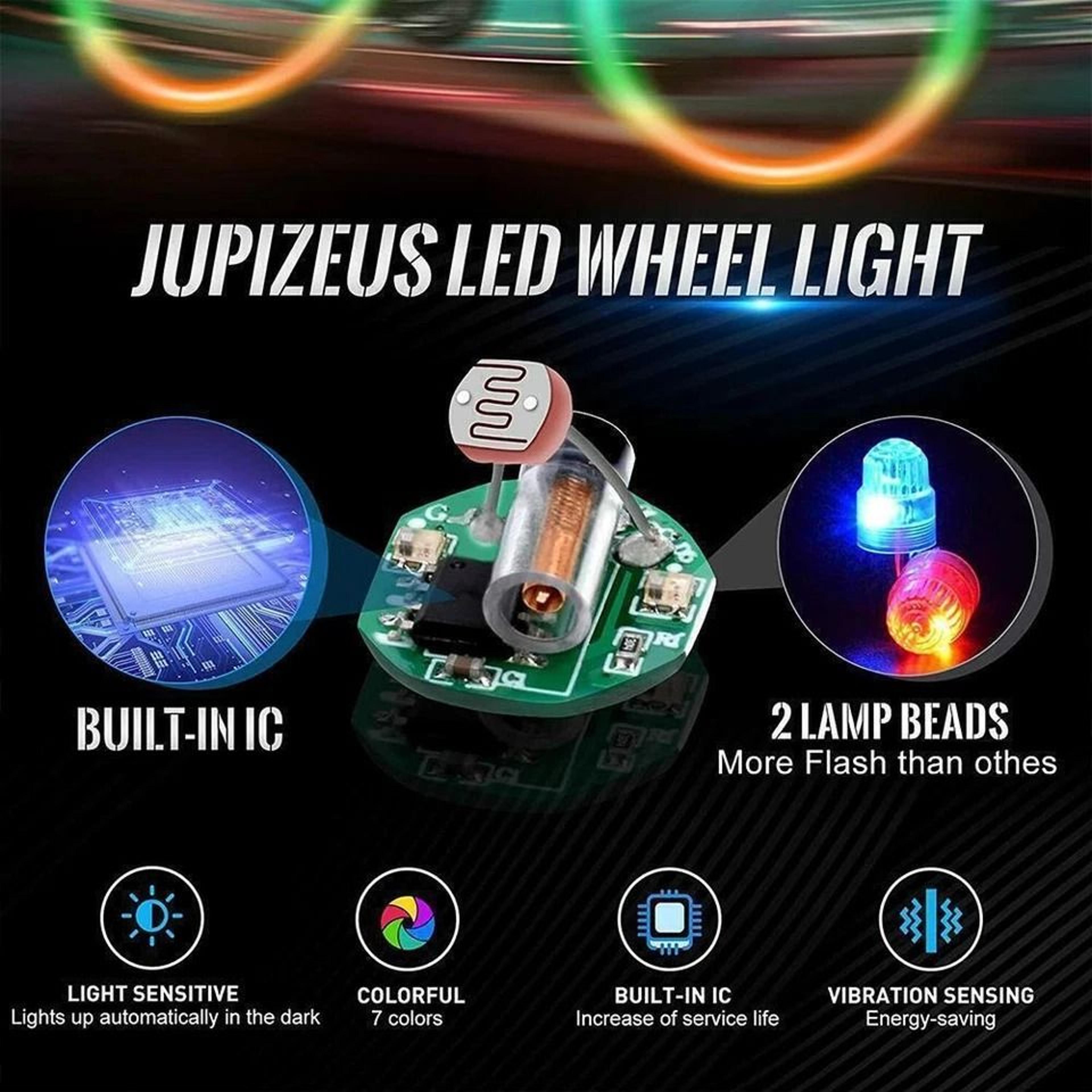 LED Valve Stem Lights For Cars Motorcycles And Bicycles  Universal Tire Valve Cap Accessories 1