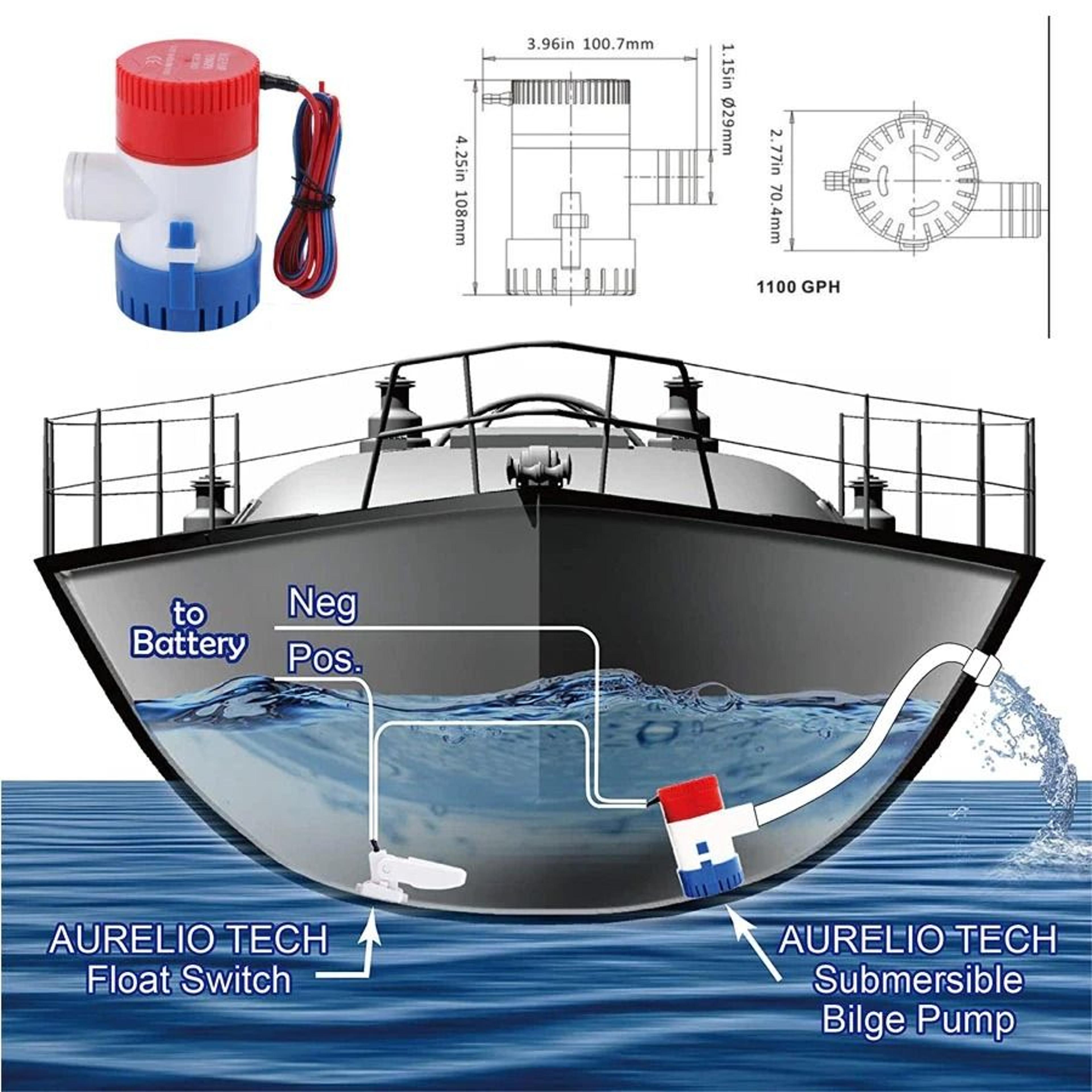 Bilge Sump Submersible Water Pump For Boats 8