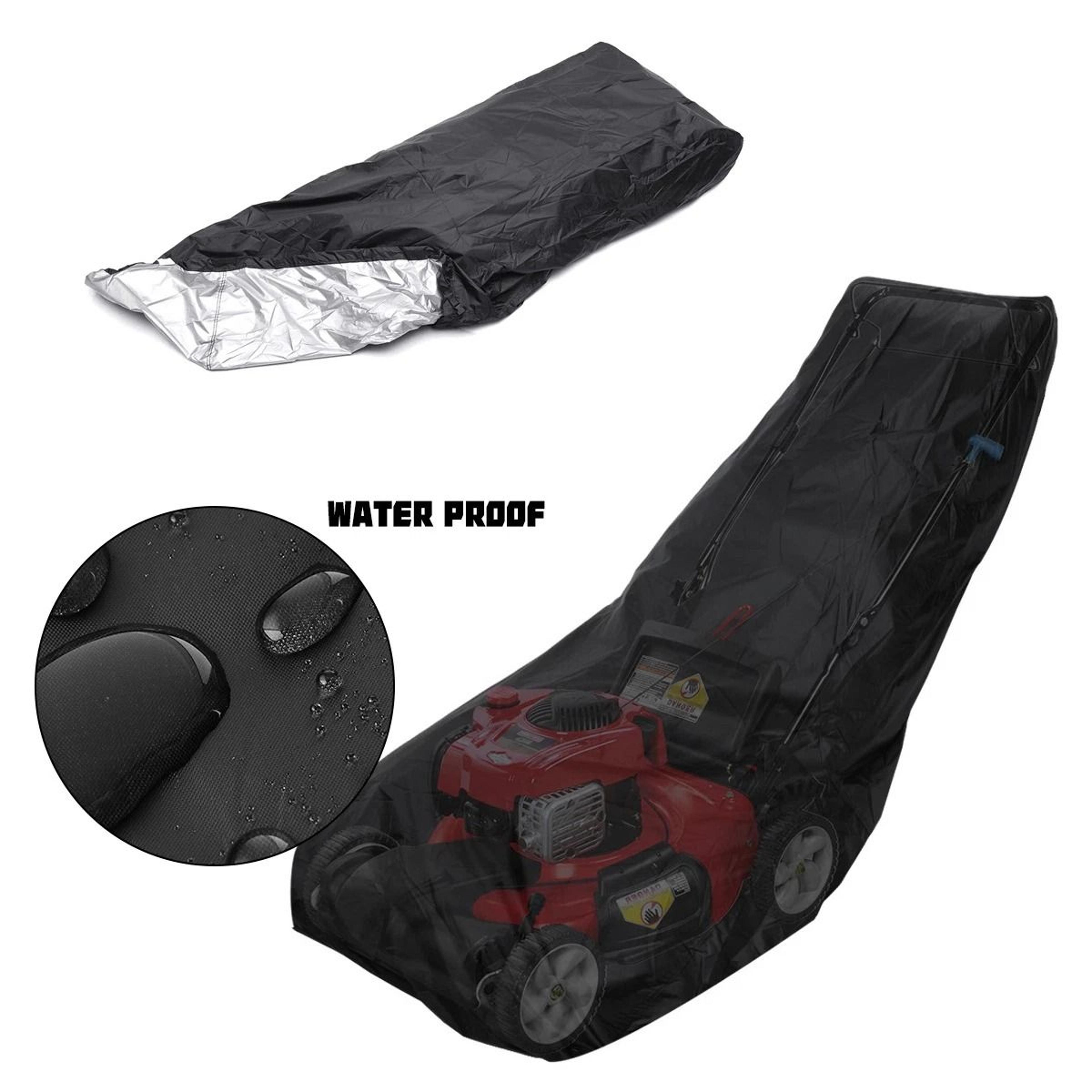 Heavy Duty Waterproof Lawn Mower Cover  Universal UV Protector For Push Mowers 6