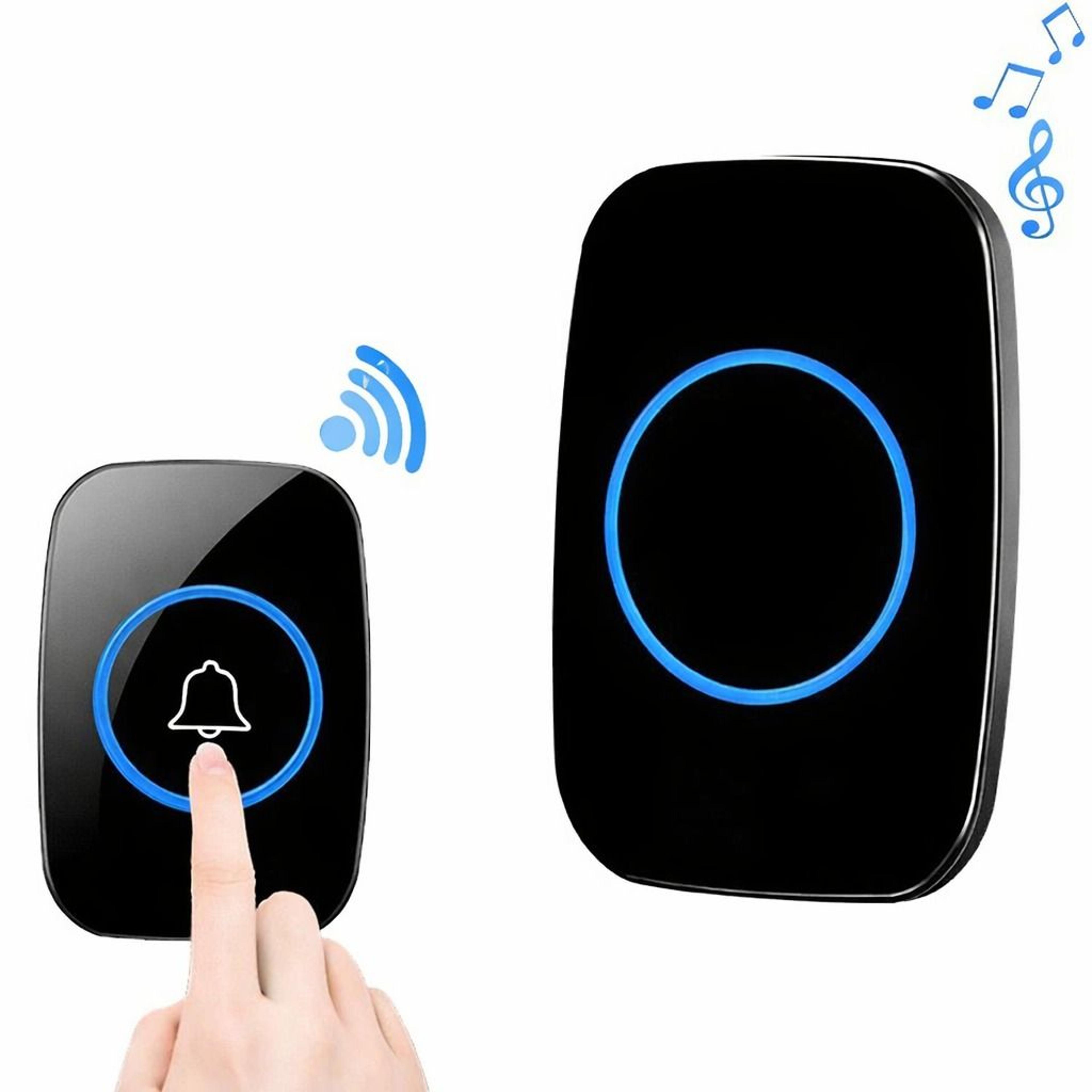 wireless doorbell chime kit - waterproof, adjustable volume