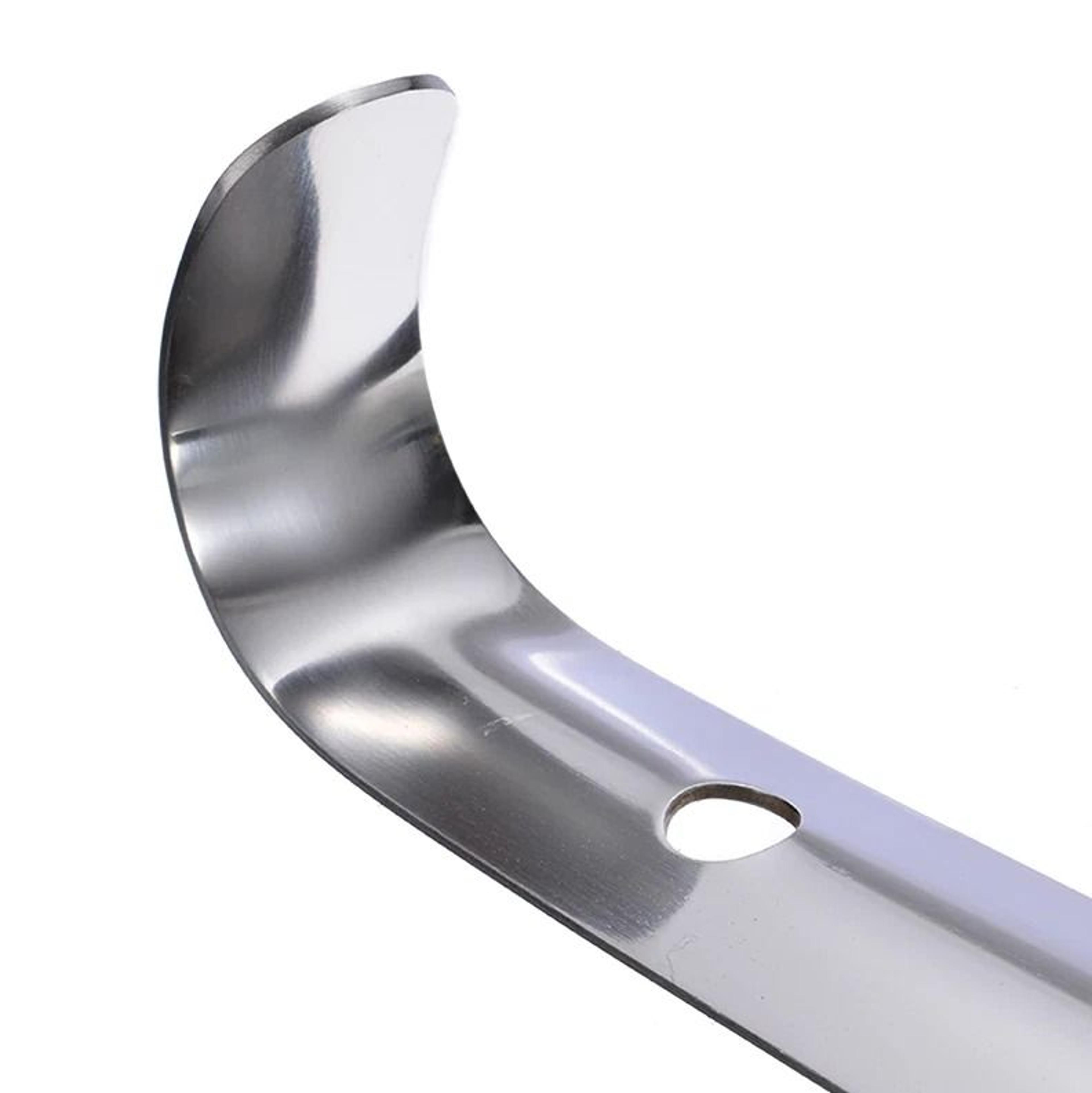 Extra Long Handle Stainless Steel Shoehorn  Durable Metal Shoe Remover 4