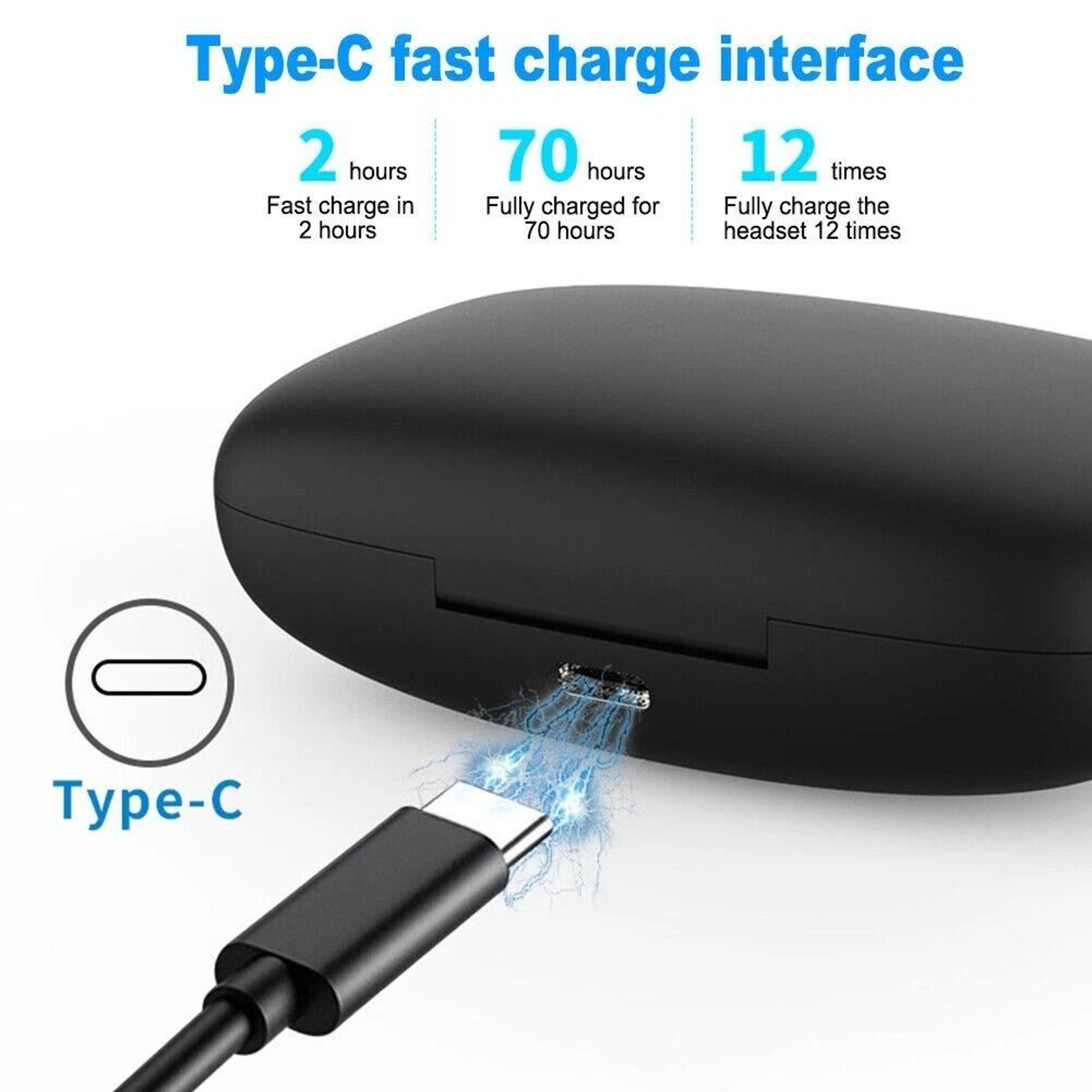 Bluetooth Wireless Earbuds With Ear Hook Headphones 7