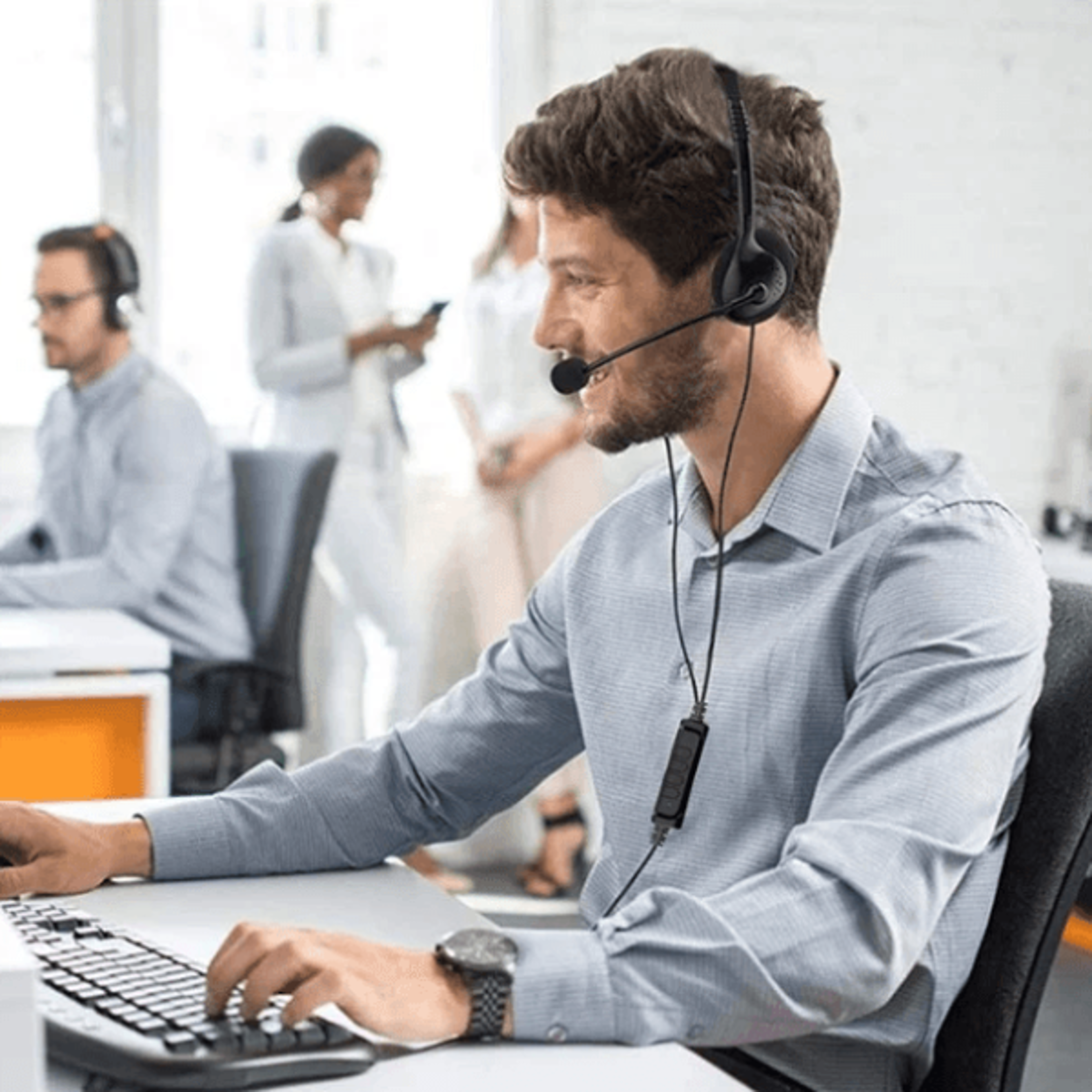 usb headset with noise cancelling microphone for pc and computer calls