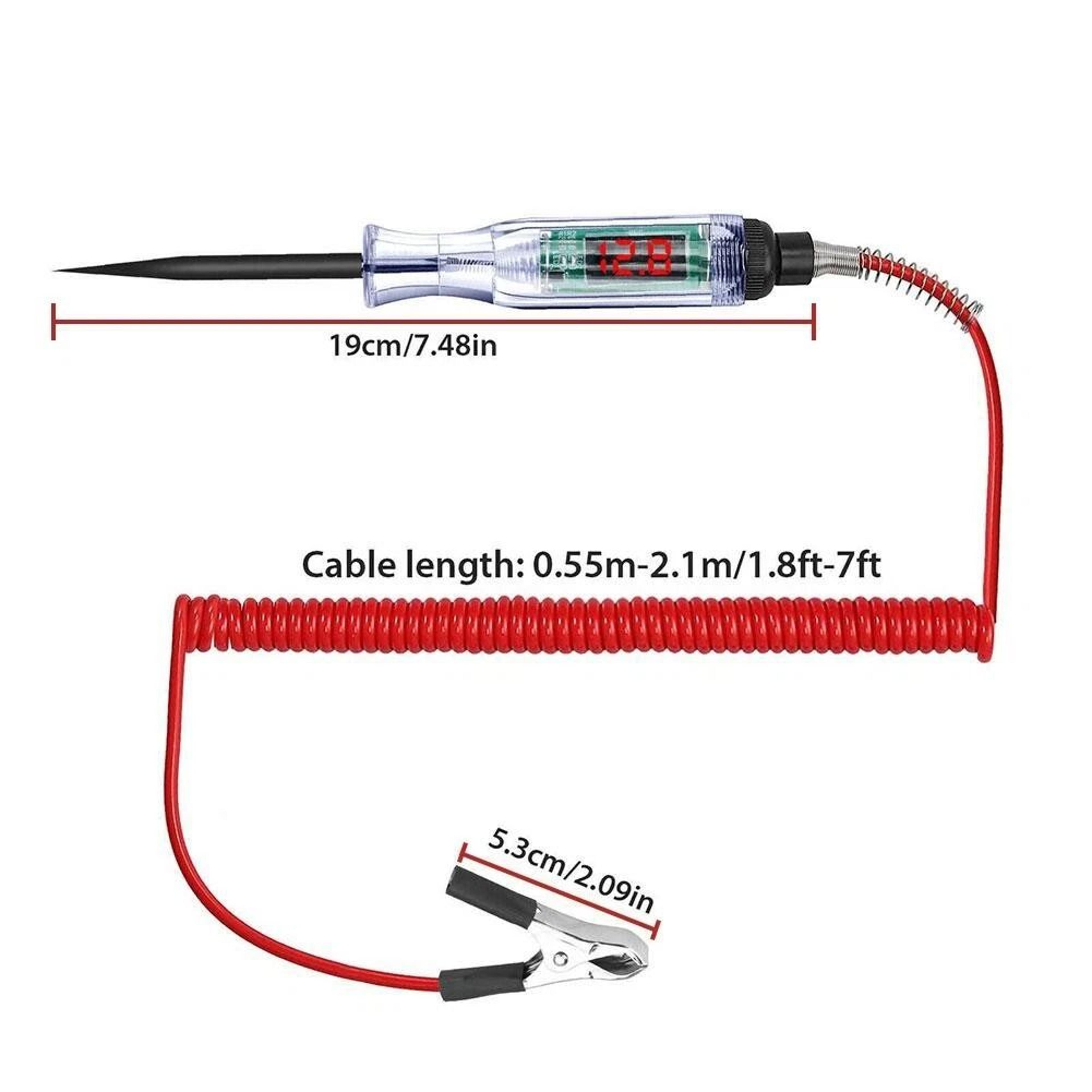 Digital Electric Voltage Circuit Tester For Automotive  Truck  Car Test Light Reliable  Easy Use 5