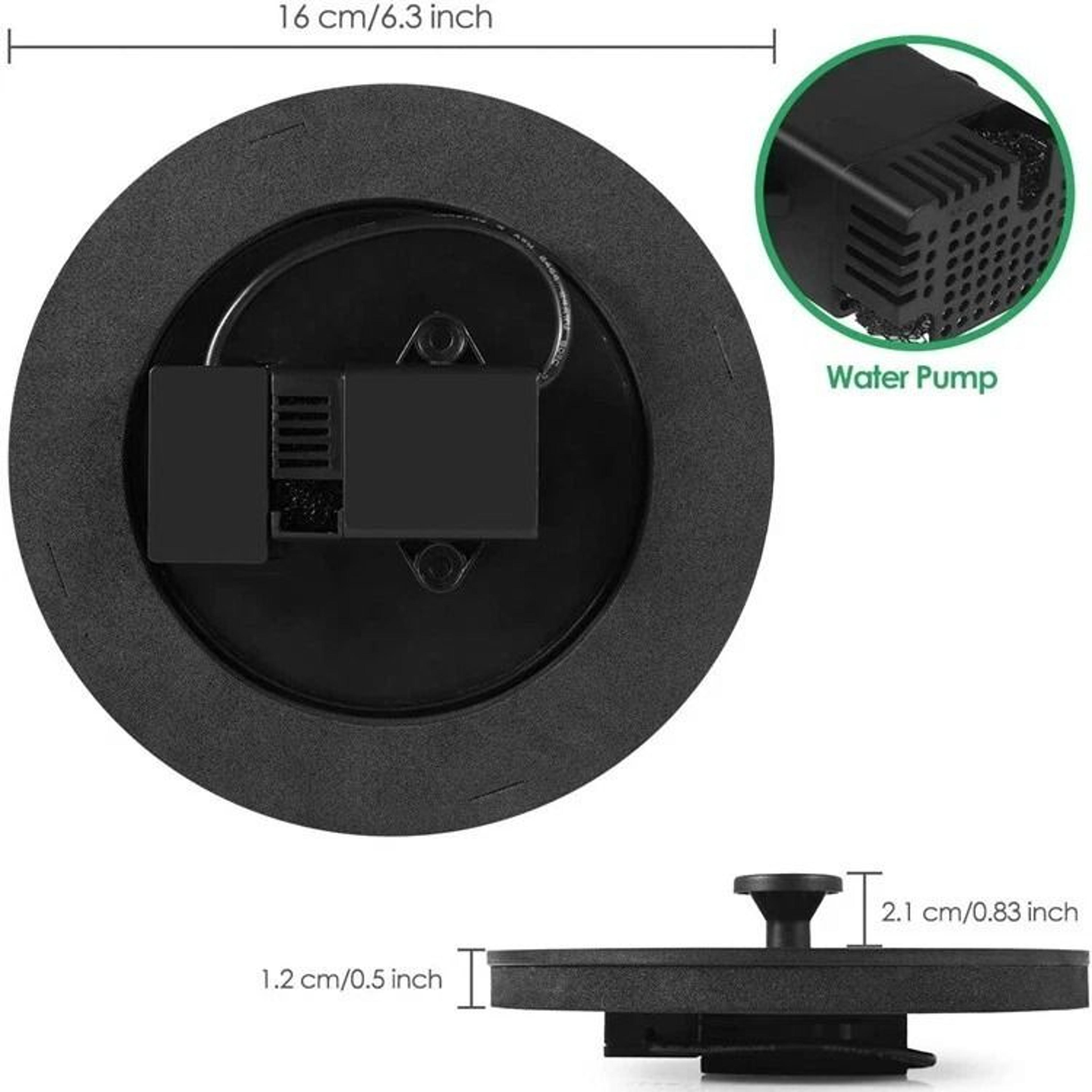 Solar Power Bird Bath Fountain Pump  Upgrade With Solar Fountain And Nozzles For Outdoor Bird Bath