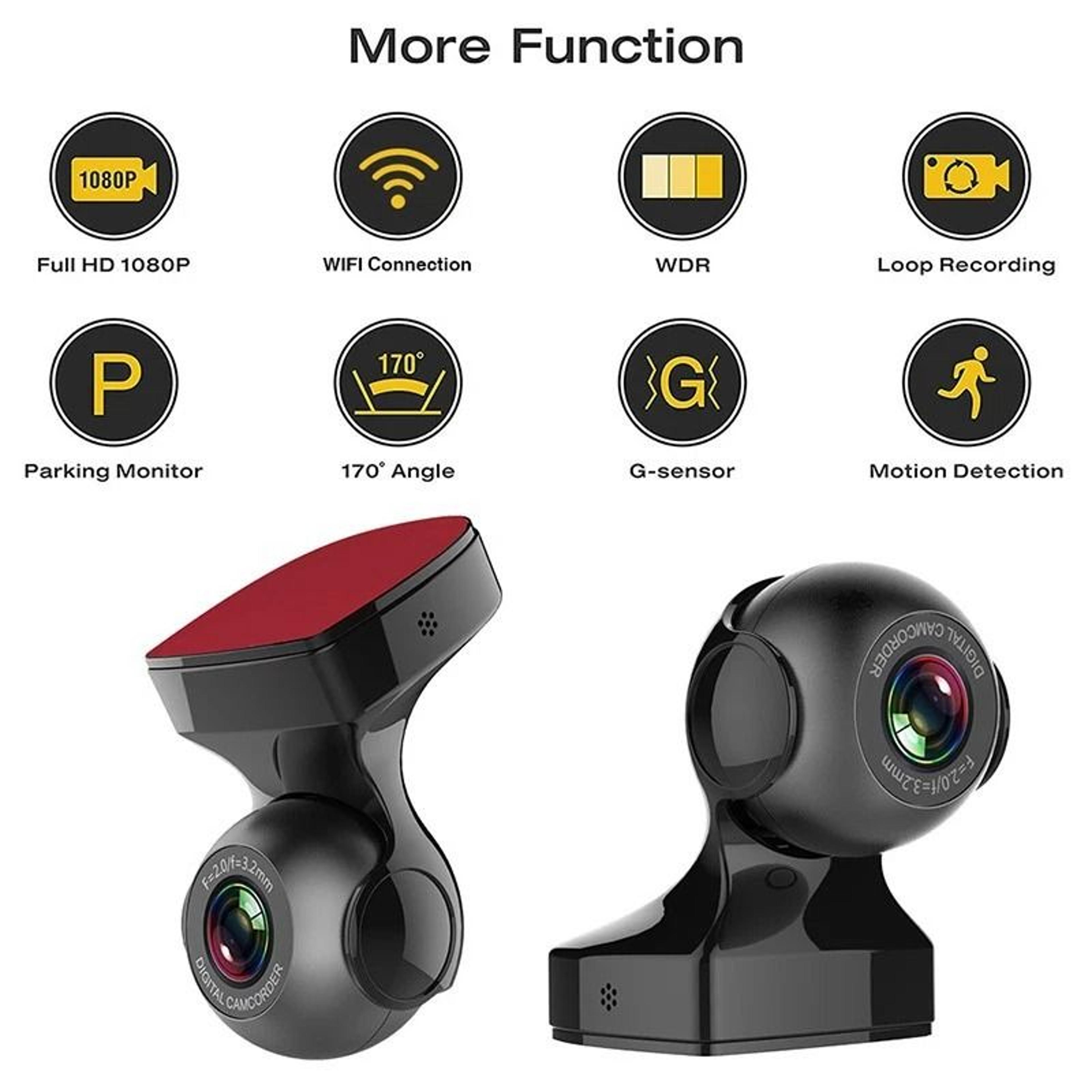 WiFi Dash Cam Car Camera Vehicle Video Recorder 13