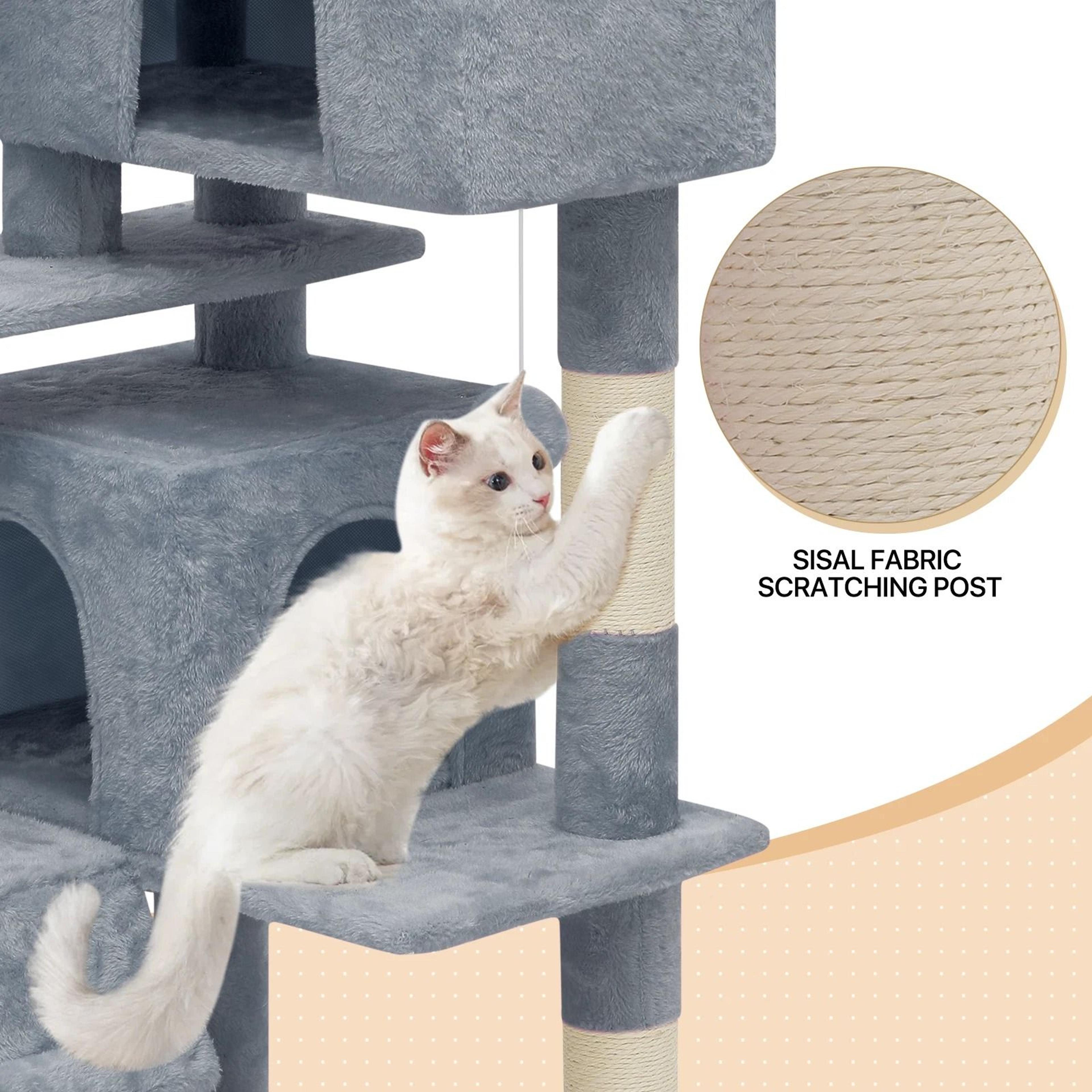 MultiLevel Cat Tree Tower With Scratching Posts  Sturdy Kitten For Rest And Play 2