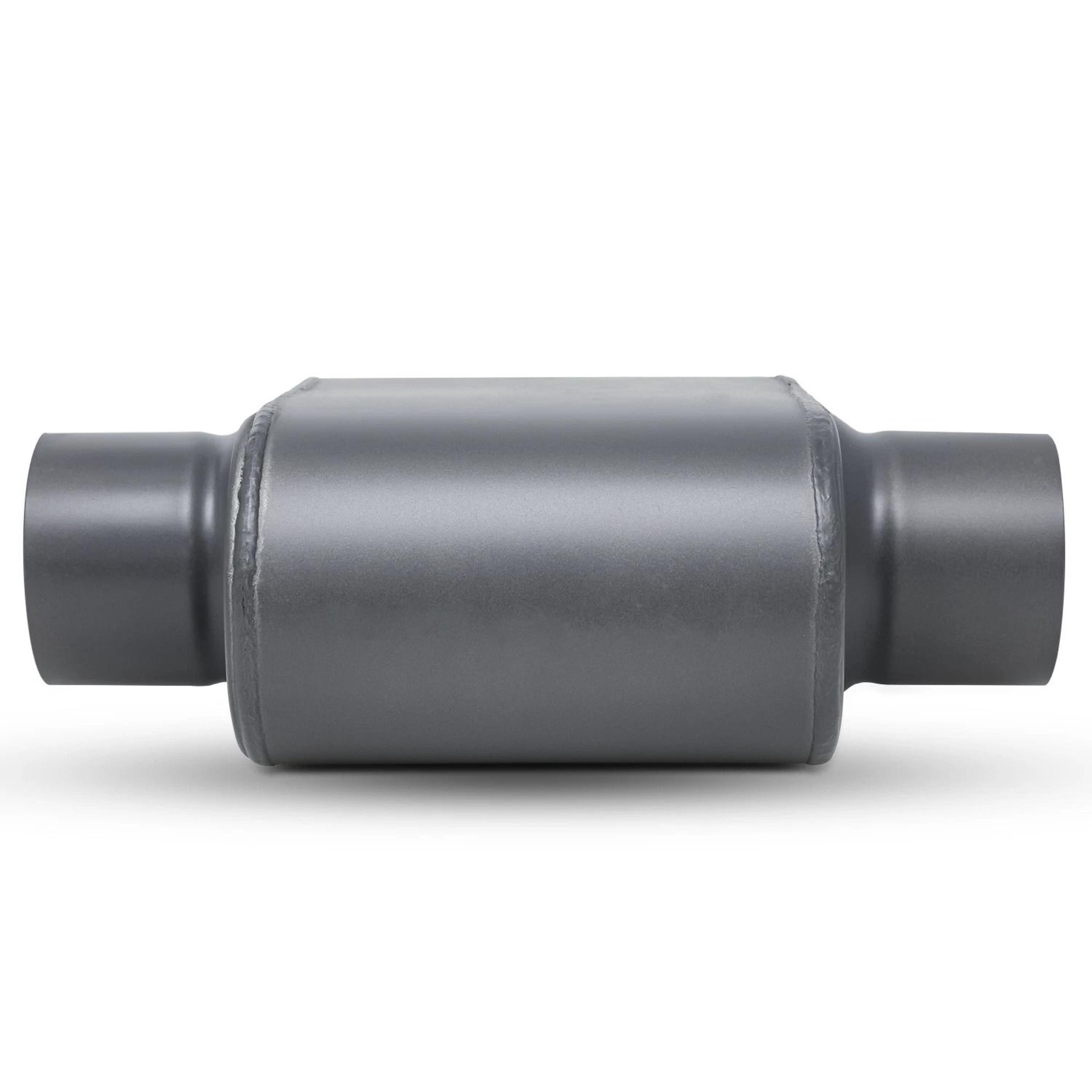 HighPerformance Stainless Steel Single Chamber Exhaust Muffler  Universal Fit 4