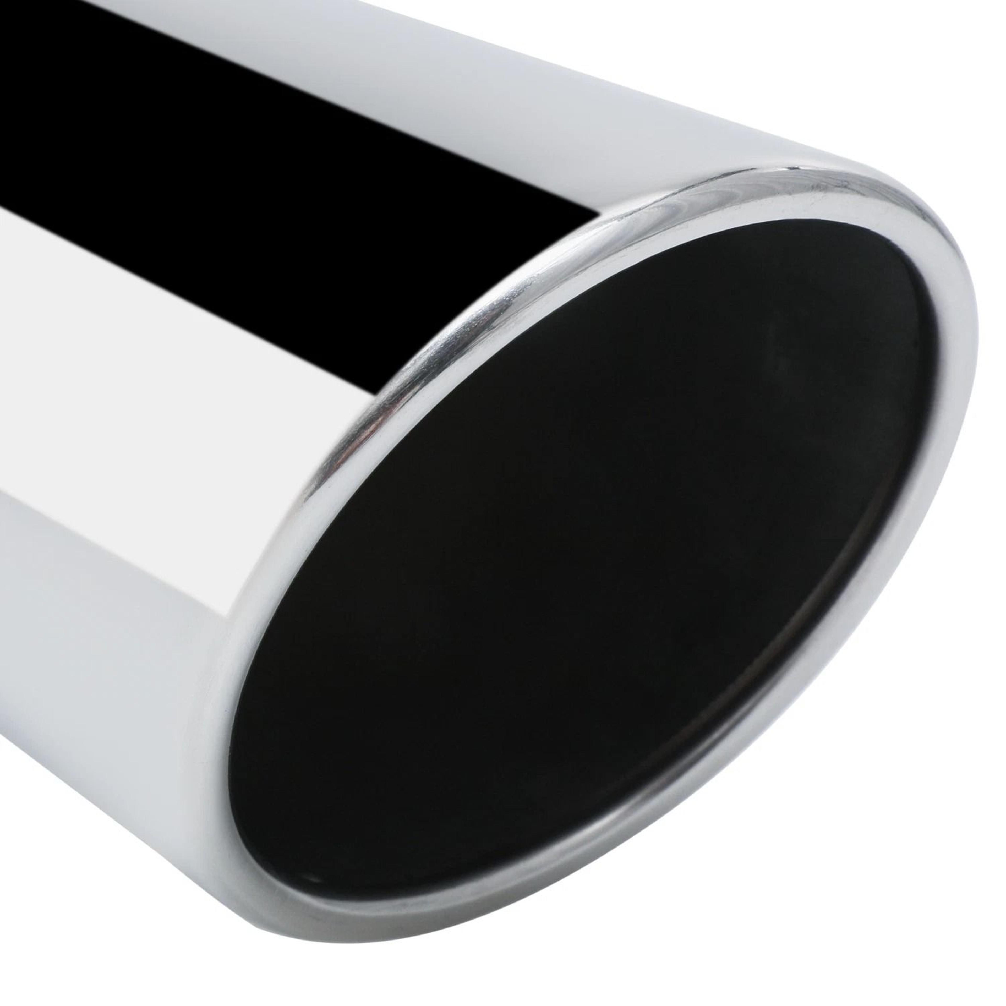 Chrome Slant Exhaust Pipe Tail Muffler  Diagonal Cut Roll Tip For Enhanced Vehicle Performance 3