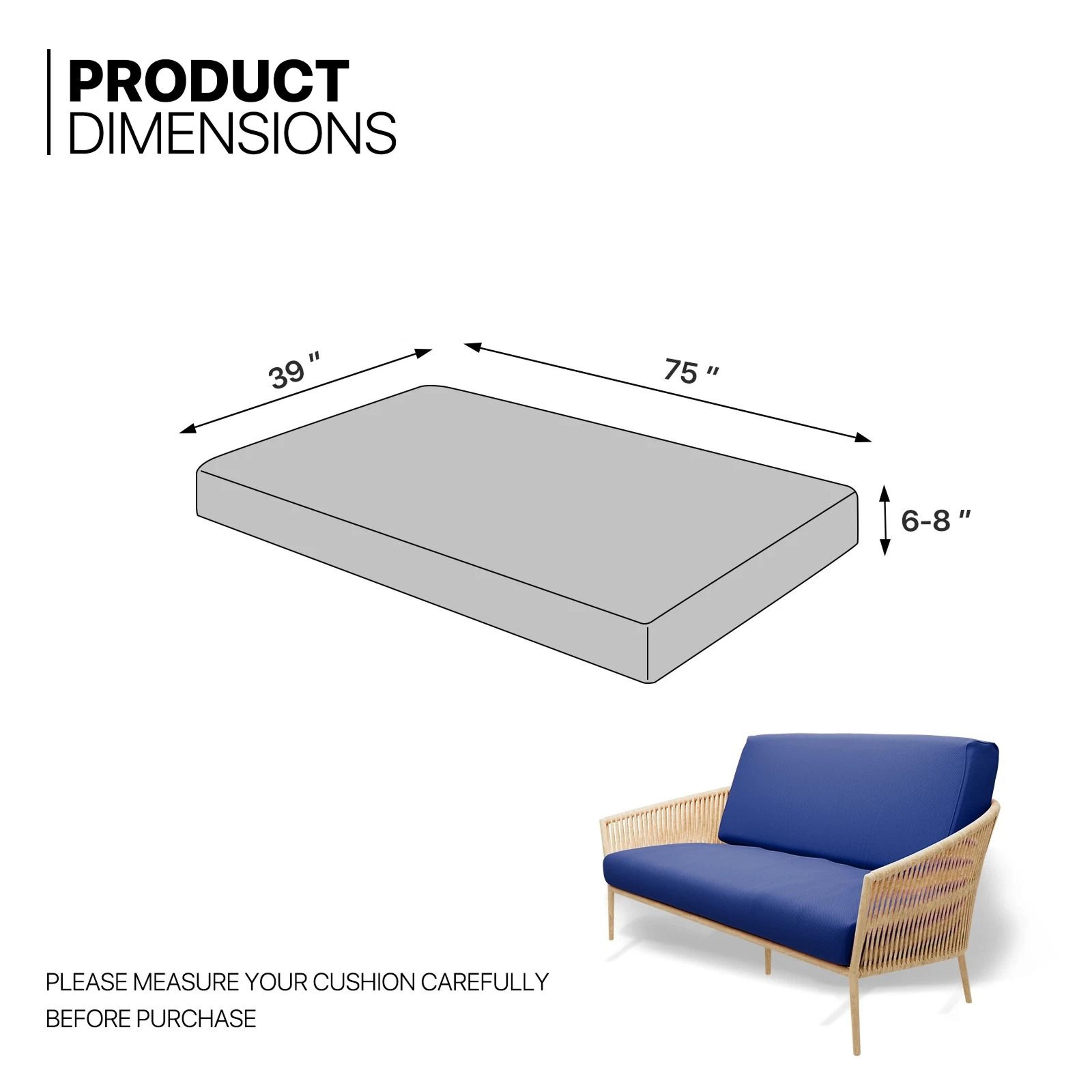 Twin Size Slipcover Stretch Futon Cover  Sofa Protector For Cushions 5