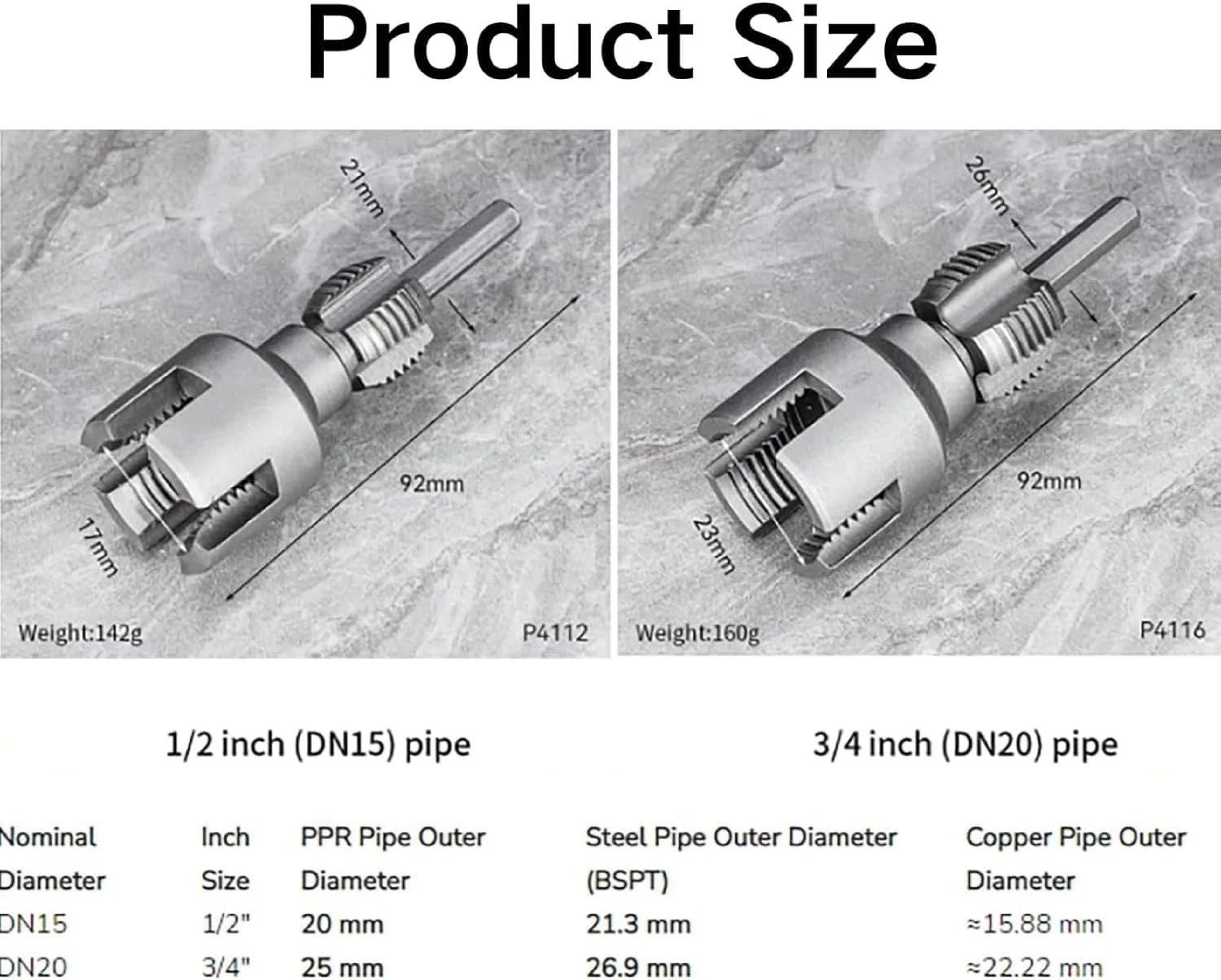 DualFunction Pipe Threading Tool  Internal  External Threader 6