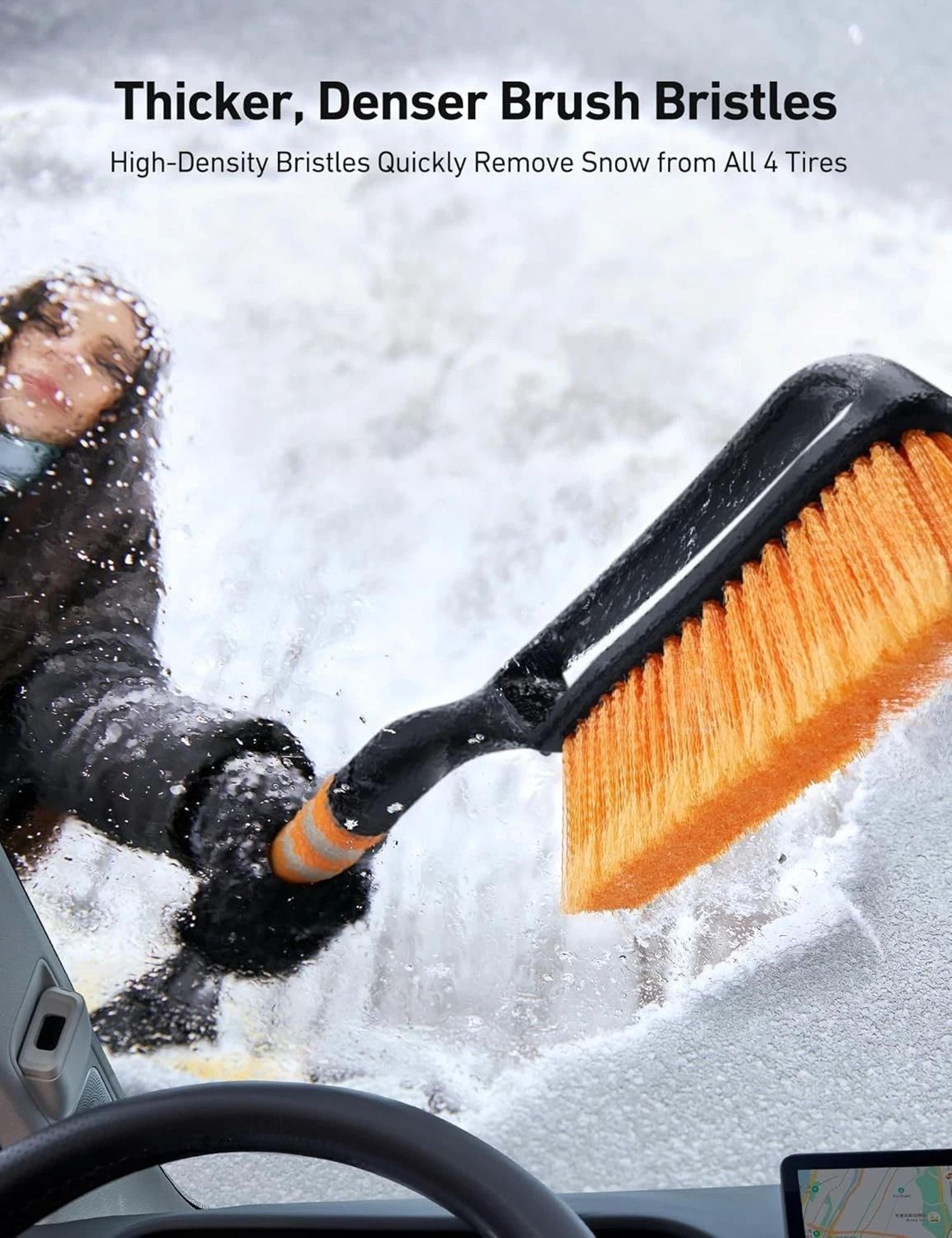 Snow Brush With Ice Scraper For Car Truck And SUV Windshield 4