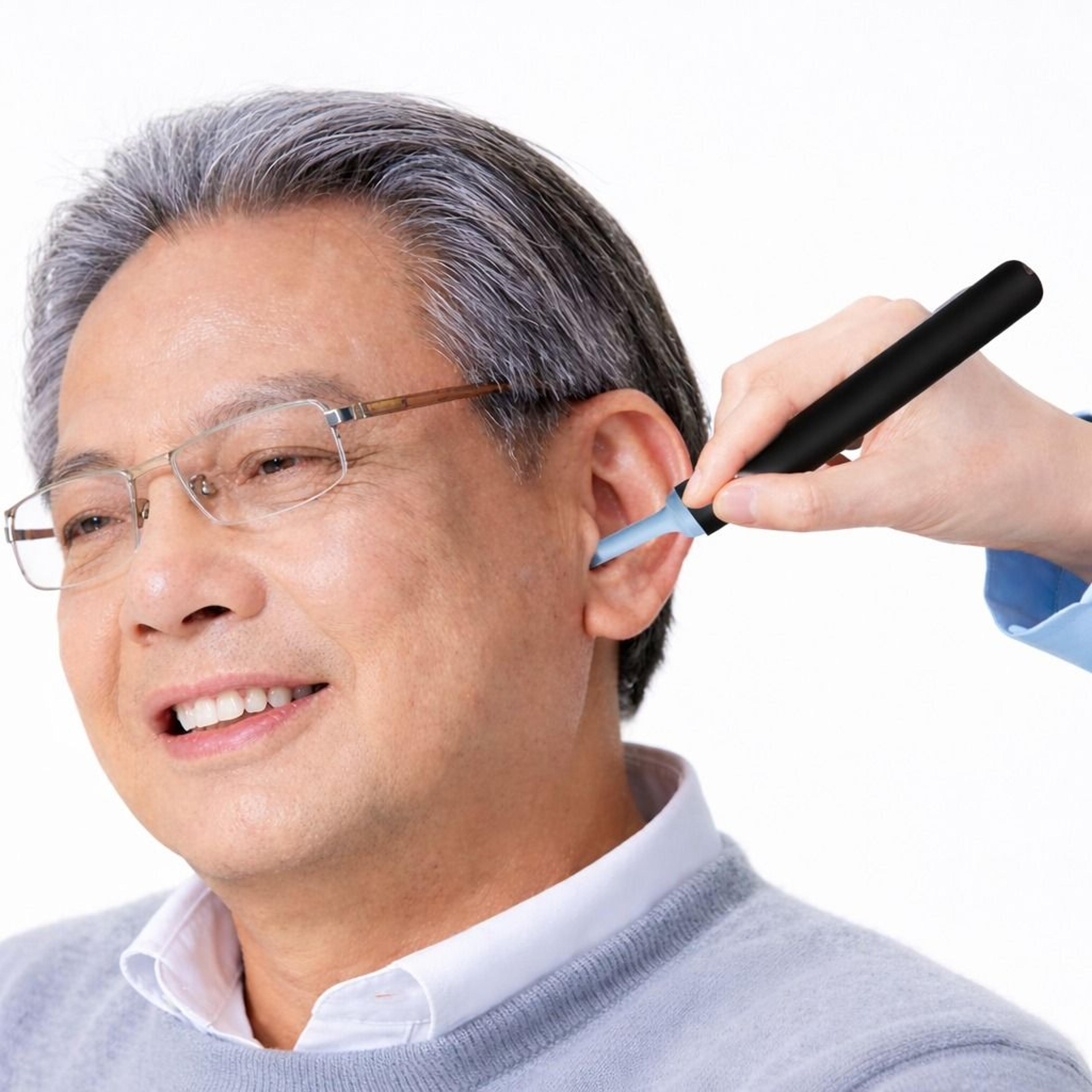led ear wax removal kit with hd ear camera and light