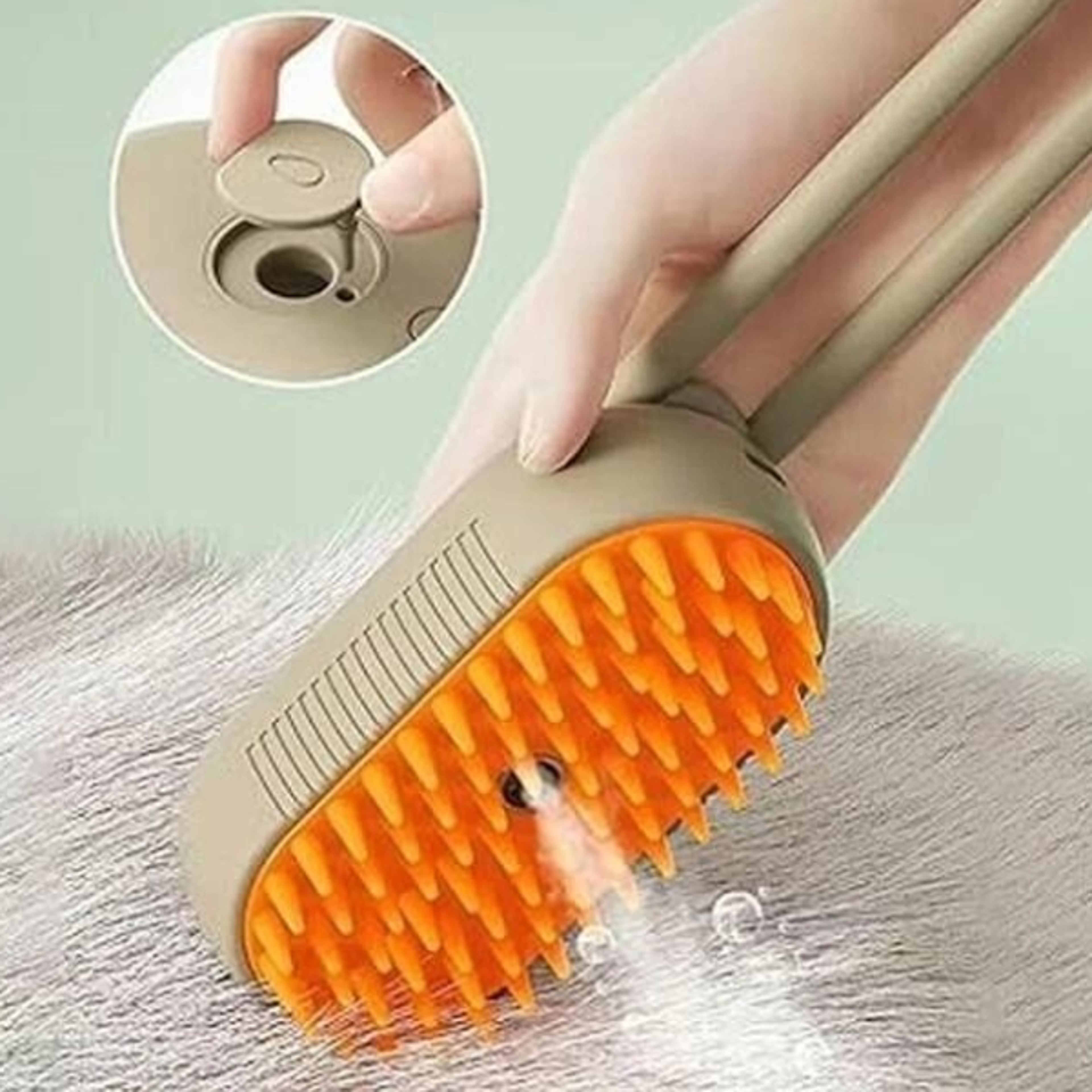 electric pet brush for dogs & cats – hair removal, steam & massage grooming tool