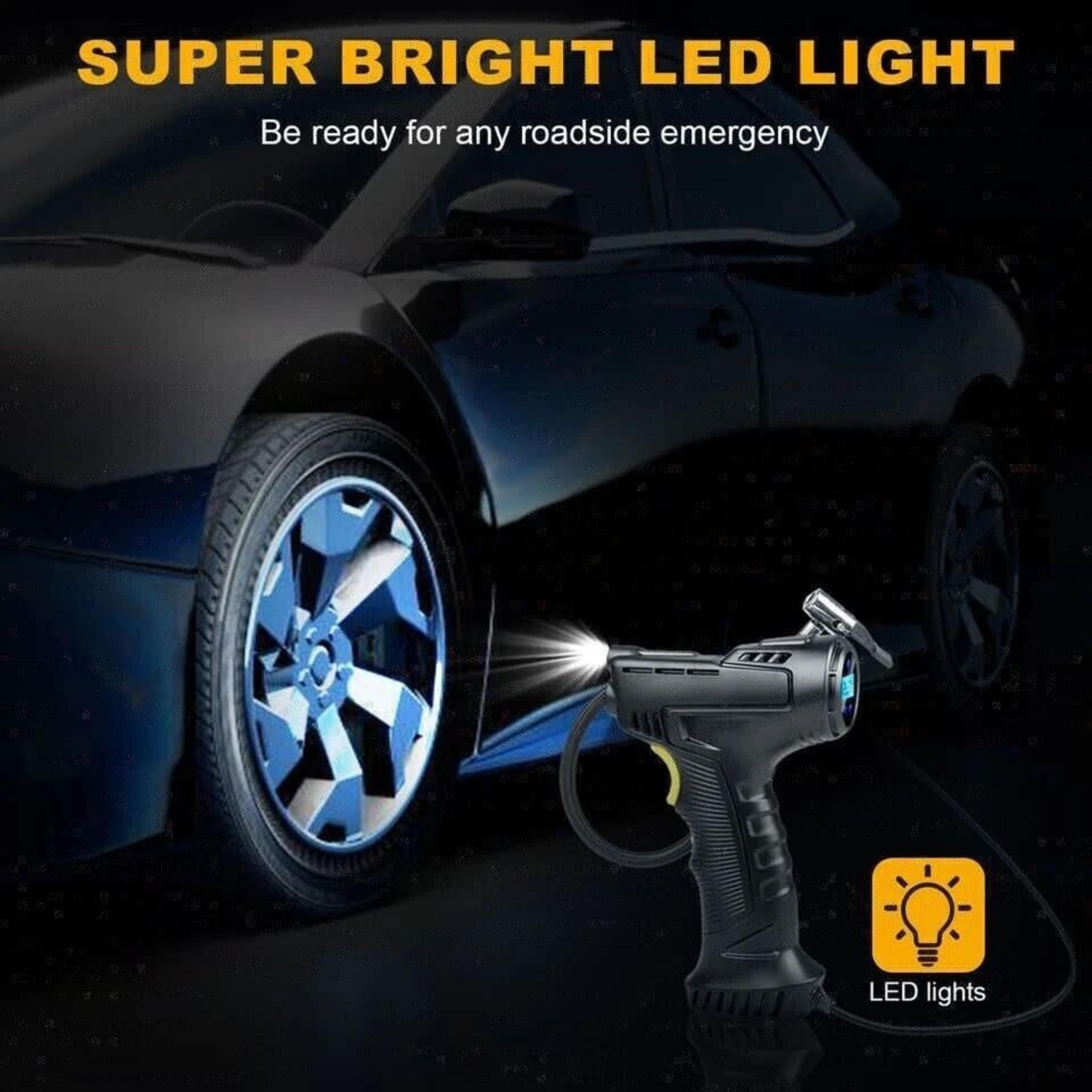 Auto Digital Tire Inflator  High Air Pump Compressor Electric Handheld For Cars 2