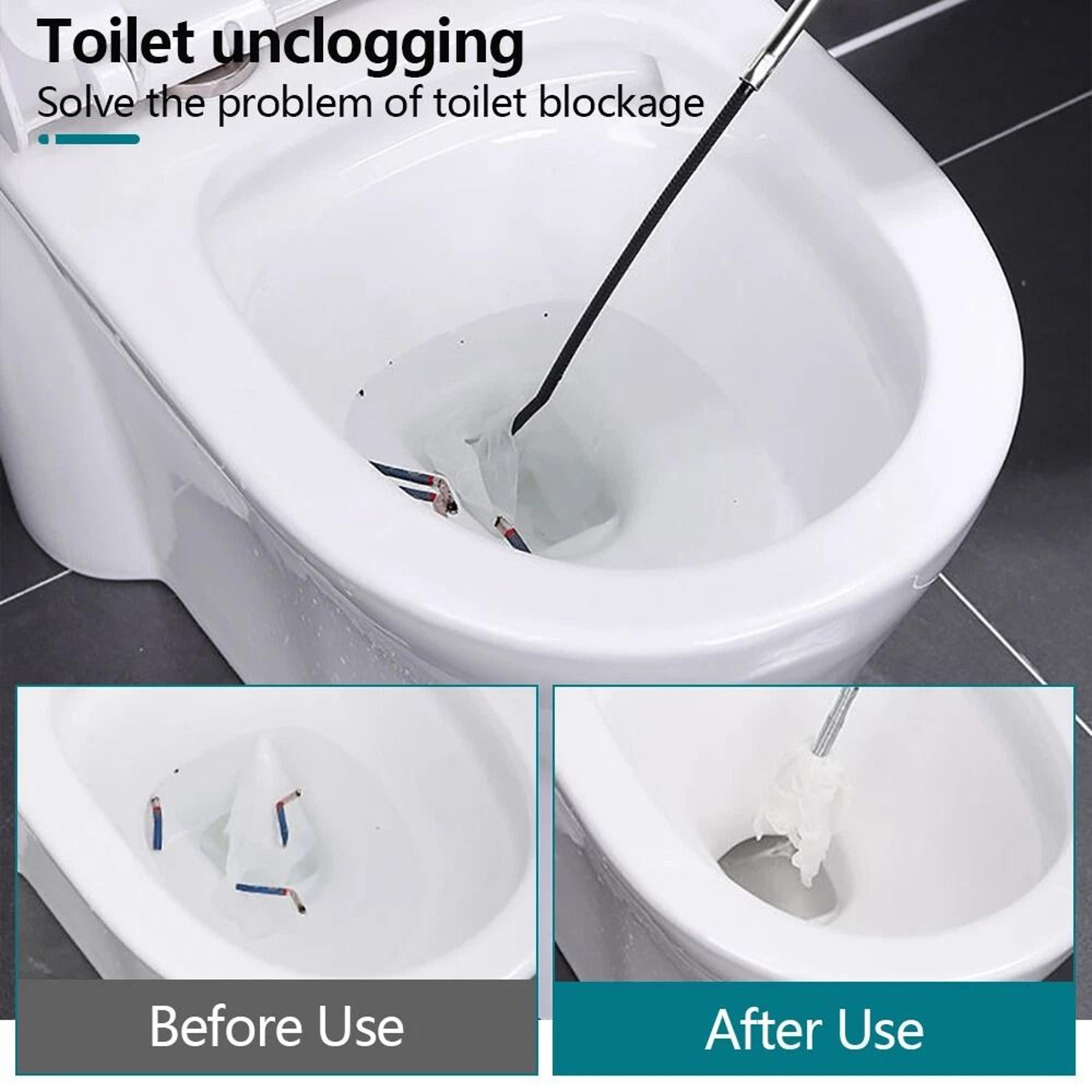 Manual Drain Snake  Clog Remover For Sinks Drains Toilets And Pipes  Metal Tool 11
