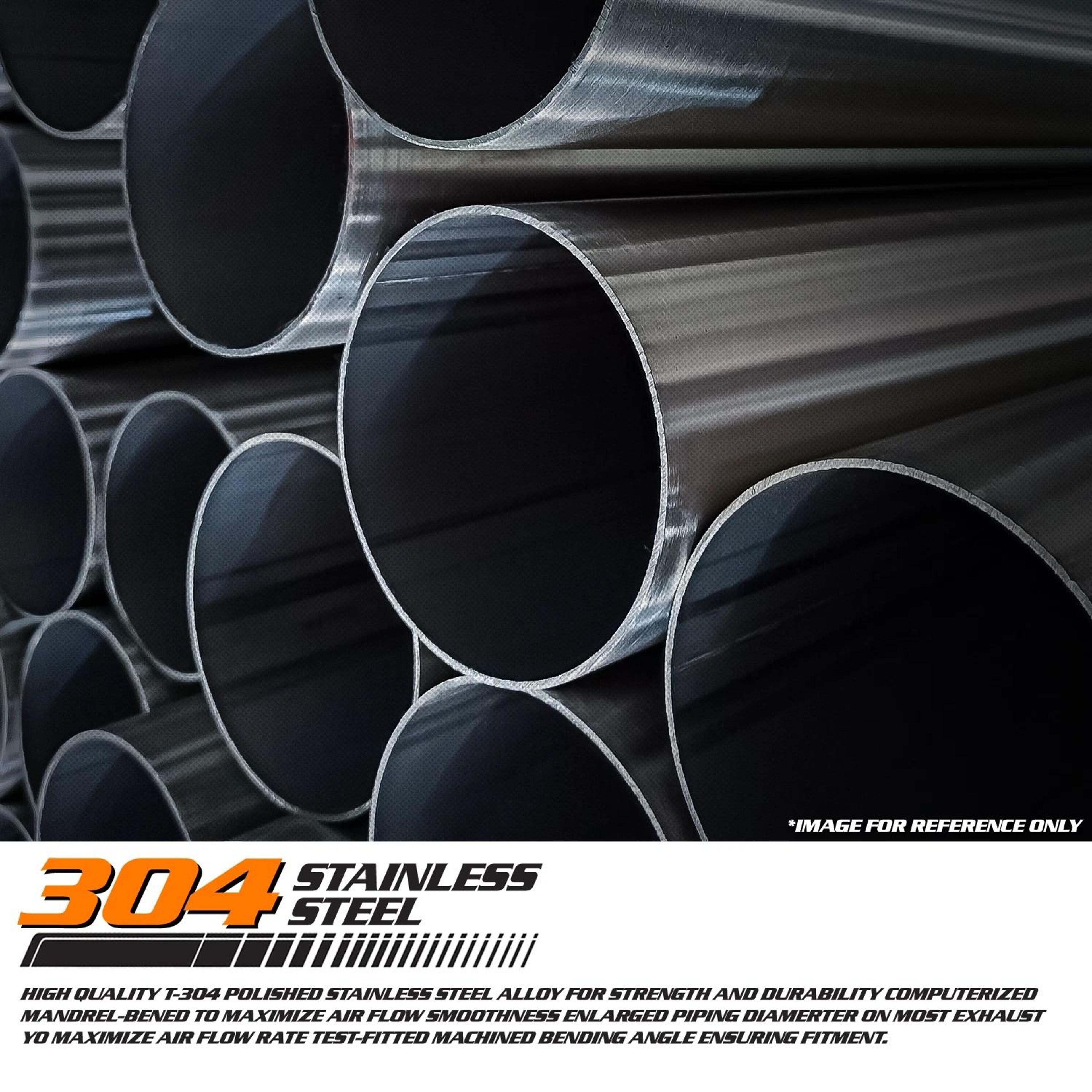 Black Stainless Steel Exhaust Pipe Tail End  Matte Finish 1