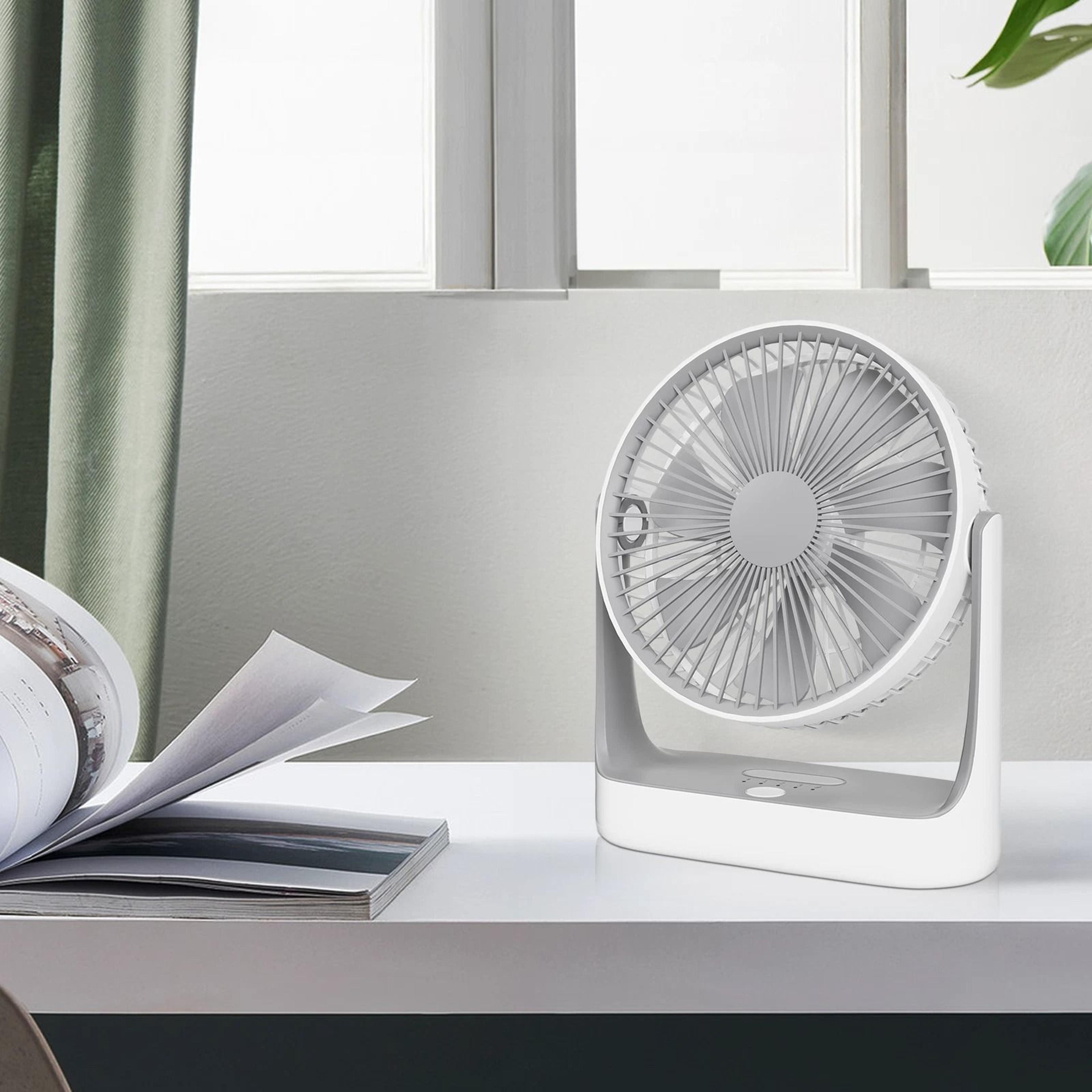 Portable Personal Desk Fan USB Rechargeable  Hanging Hook 1