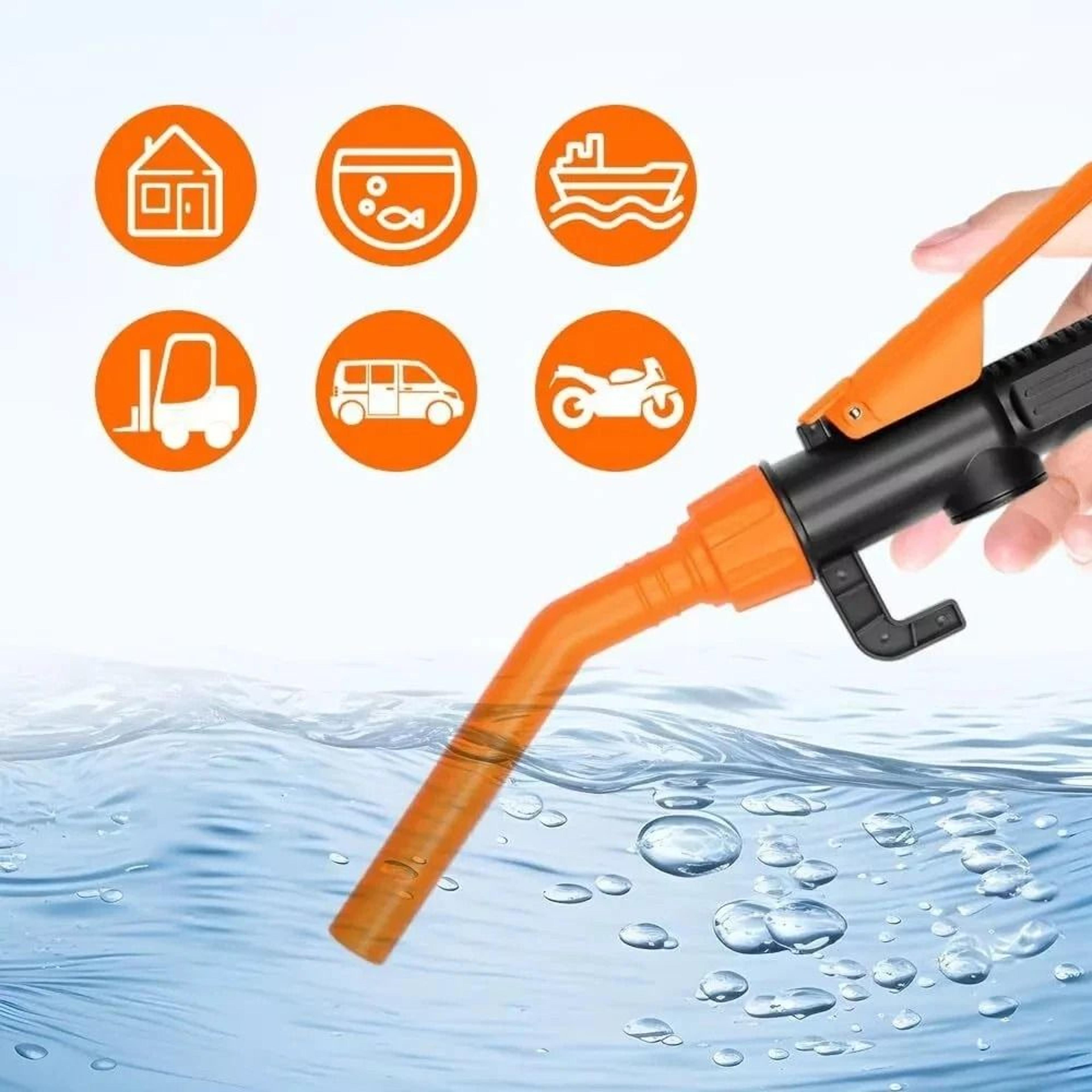 Battery Powered Electric Fuel Transfer Pump For Gas Oil  Liquid  Portable And Efficient Pumping Sol 10