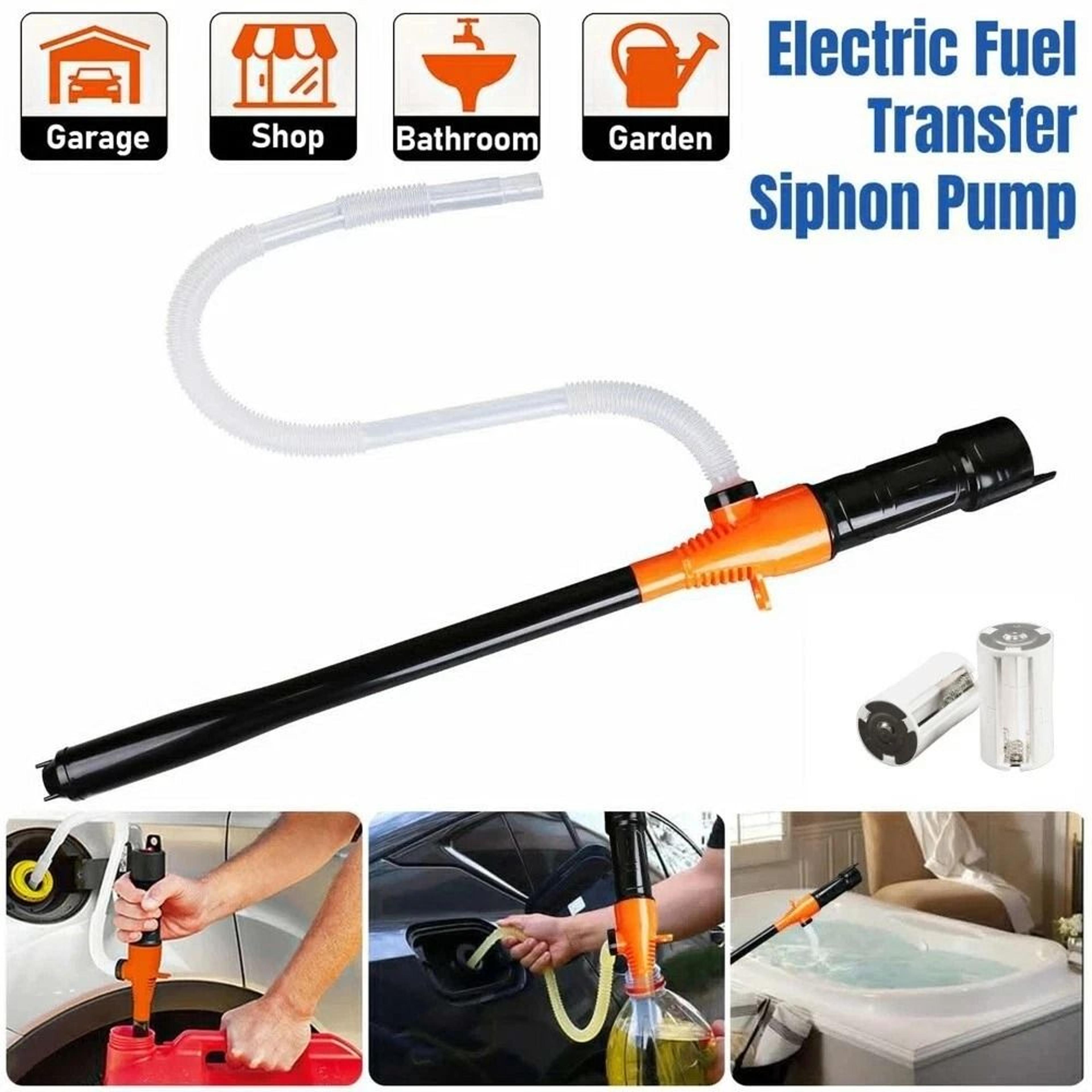 Battery Powered Electric Fuel Transfer Pump For Gas Oil  Liquid  Portable And Efficient Pumping Sol 12