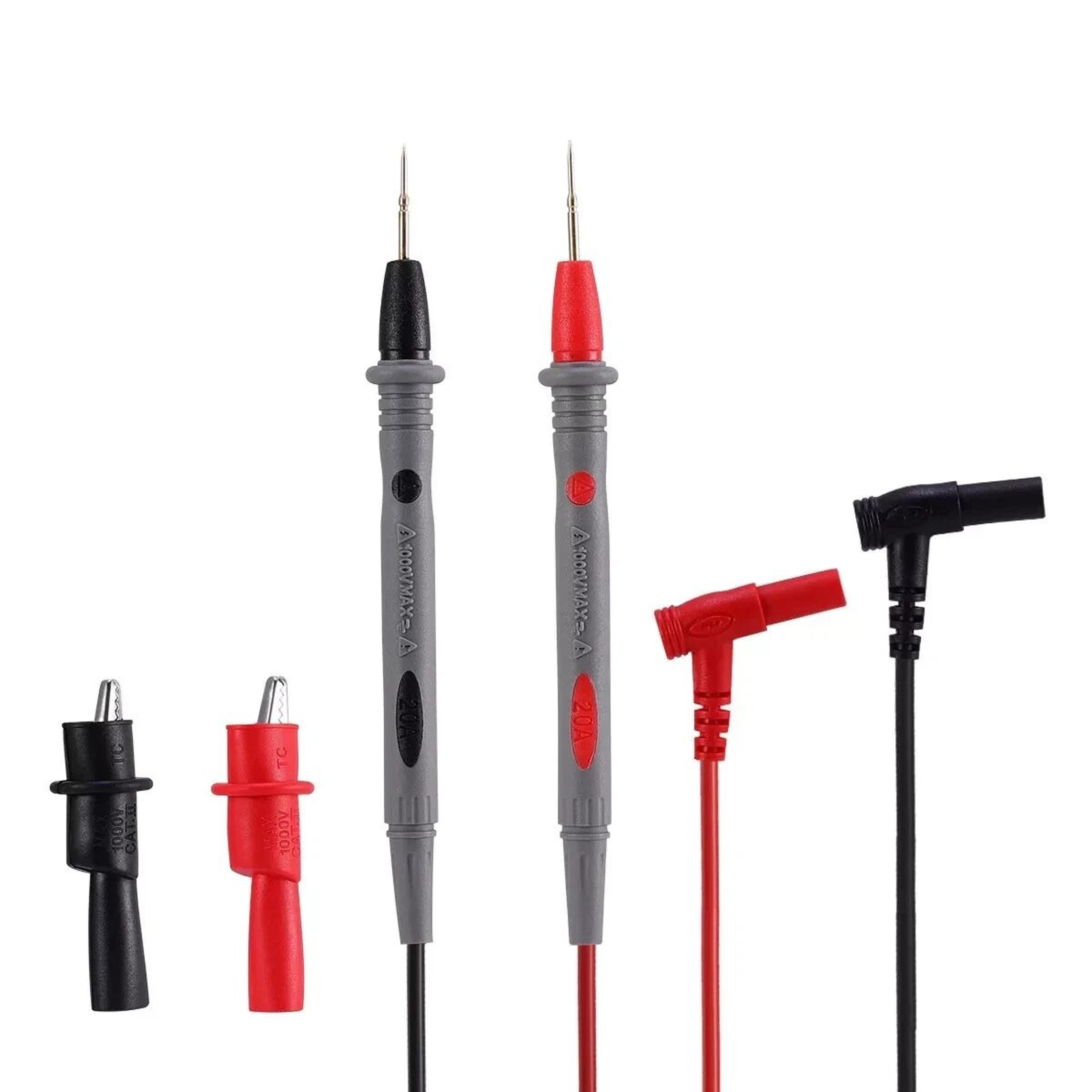 Multimeter Test Leads With Alligator Clips For Fluke Meter  Premium Electrical Probes 4