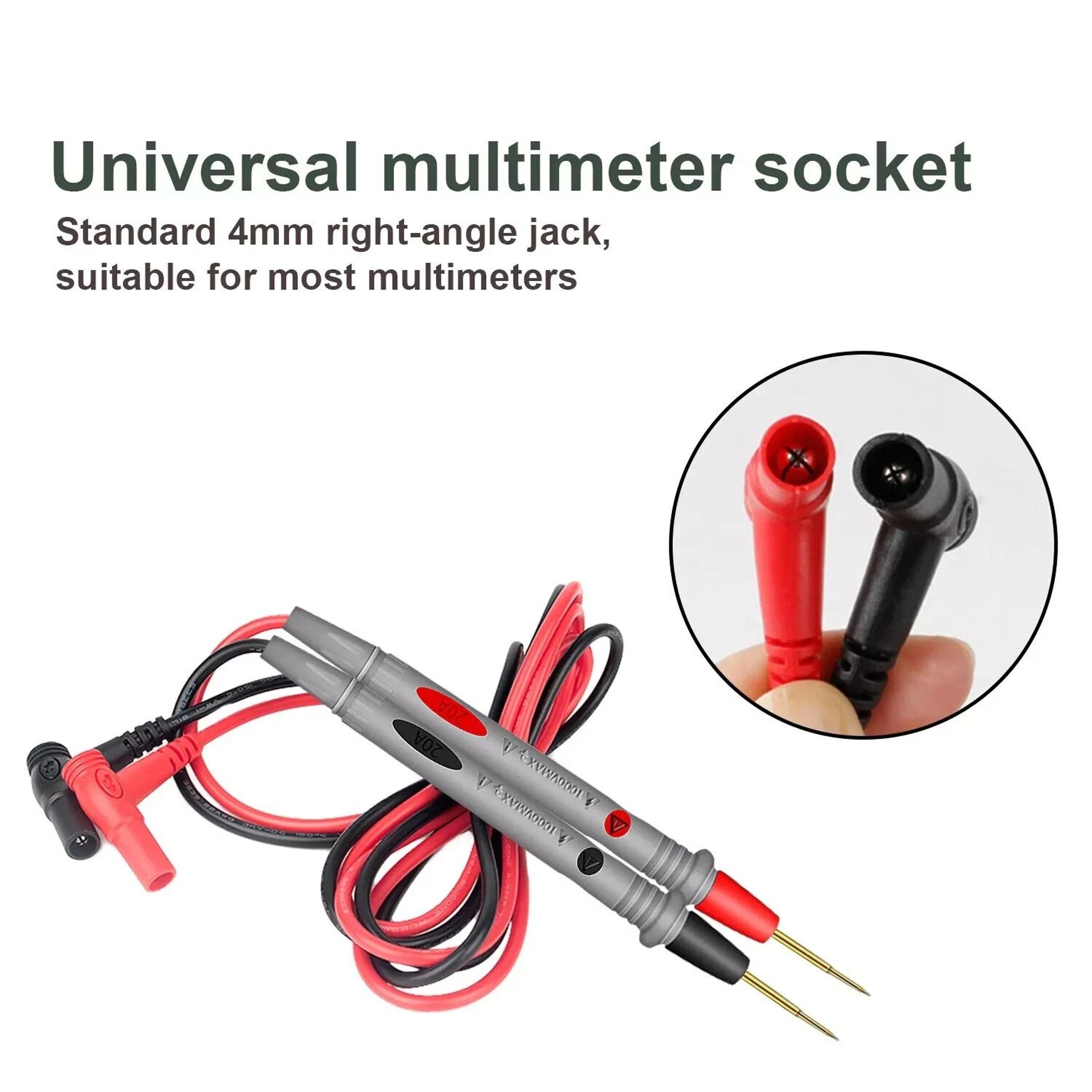 Multimeter Test Leads With Alligator Clips For Fluke Meter  Premium Electrical Probes 2