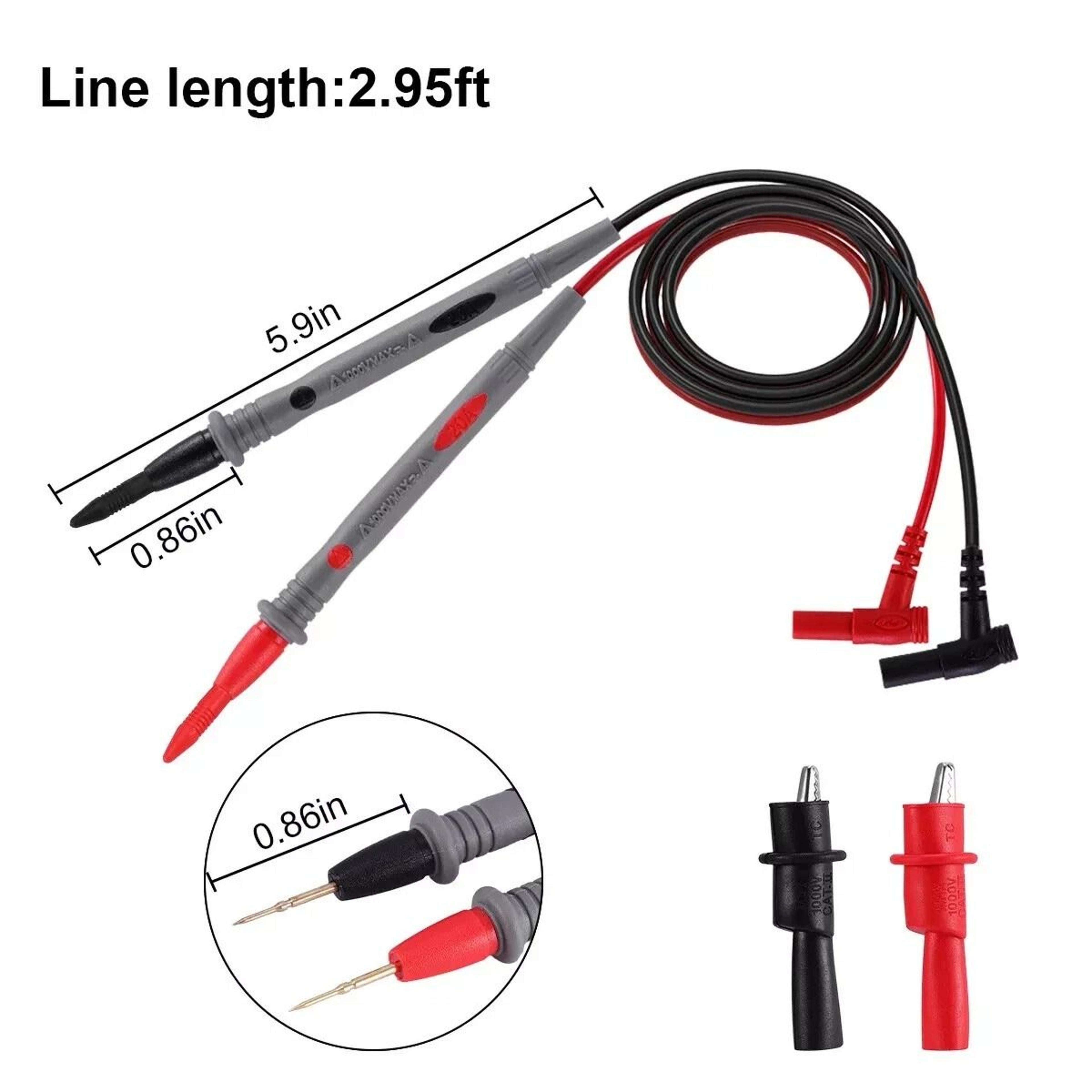 Multimeter Test Leads With Alligator Clips For Fluke Meter  Premium Electrical Probes 3