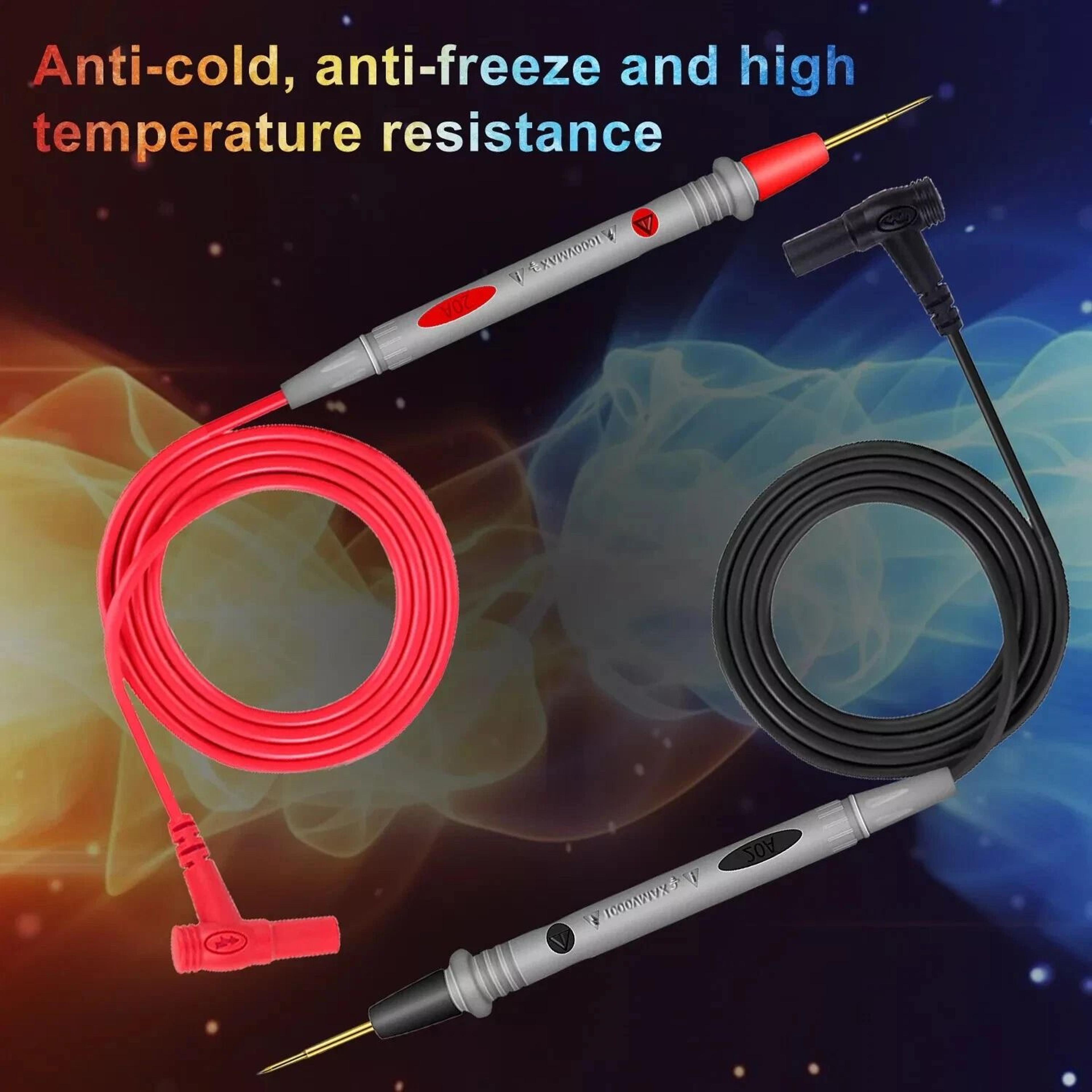 Multimeter Test Leads With Alligator Clips For Fluke Meter  Premium Electrical Probes 10
